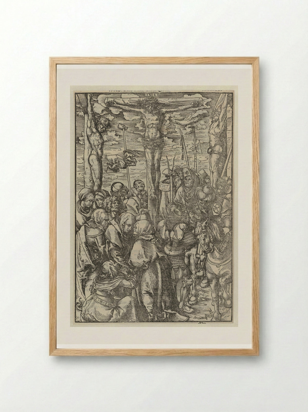 The Crucifixion - Lucas Cranach the Elder - Framed Print Wood
