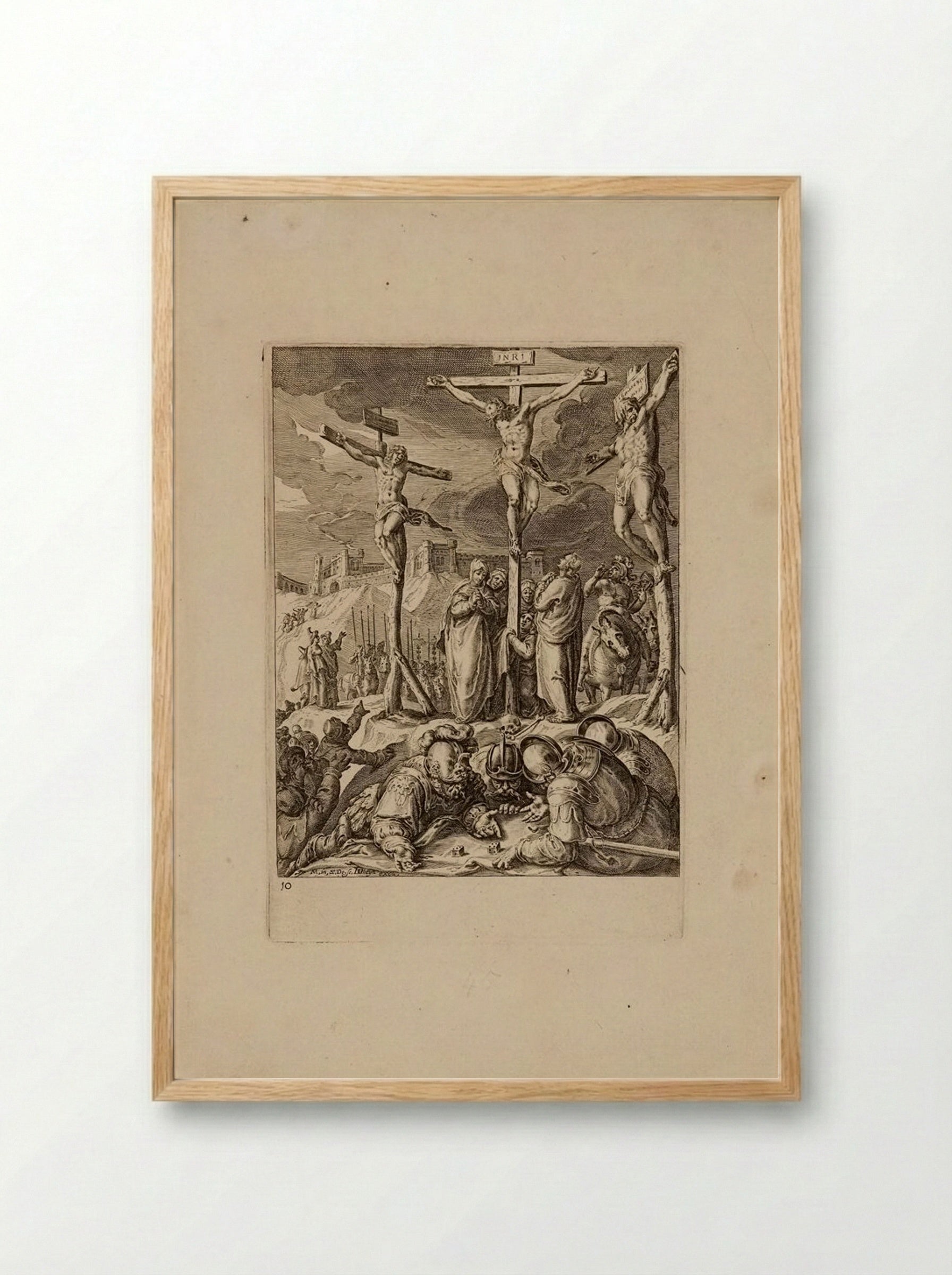 The Crucifixion - Zacharias Dolendo - Framed Print Wood