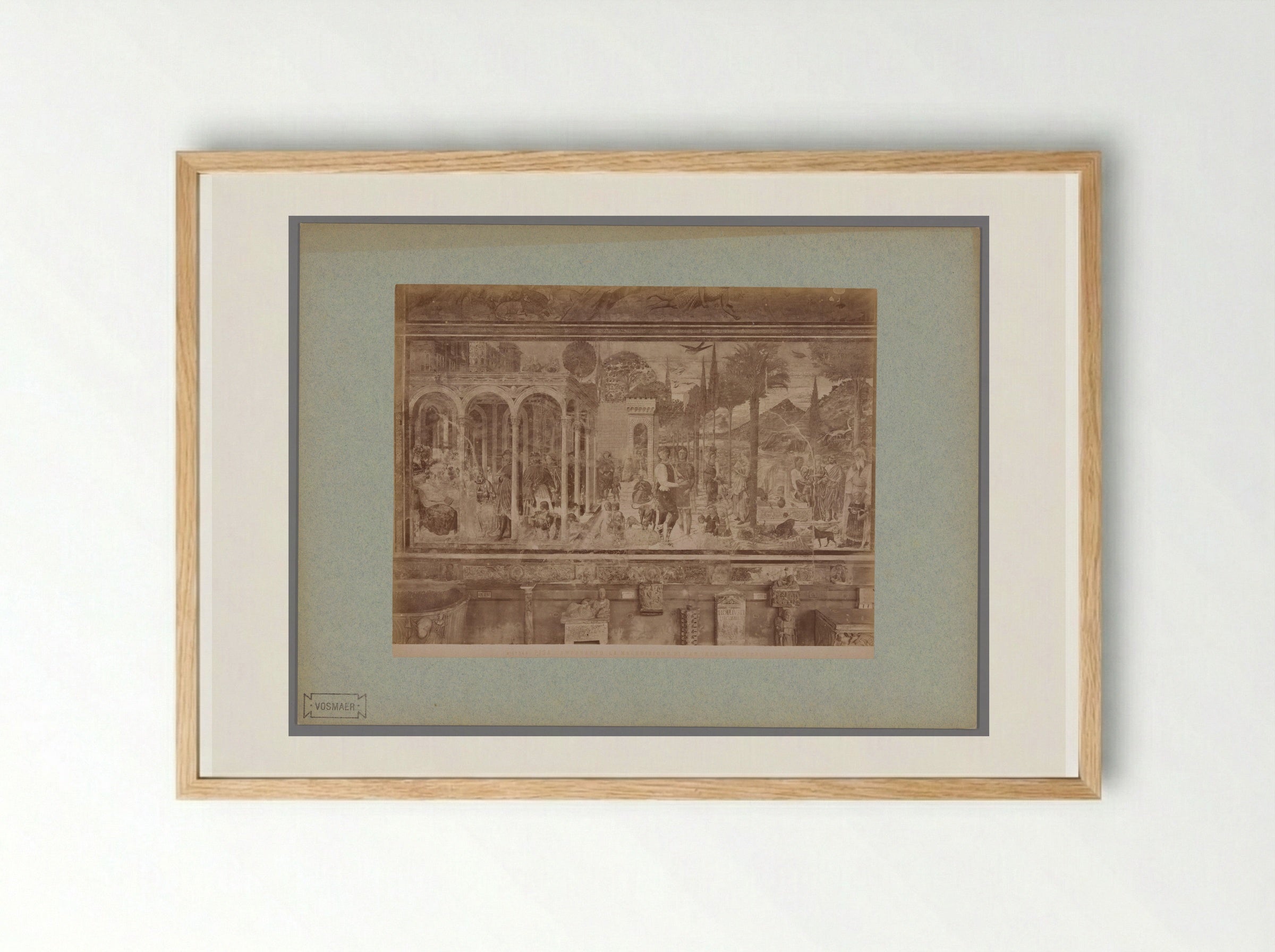 The Curse of Ham (After Benozzo Gozzoli) - Fratelli Alinari - Framed Print Wood