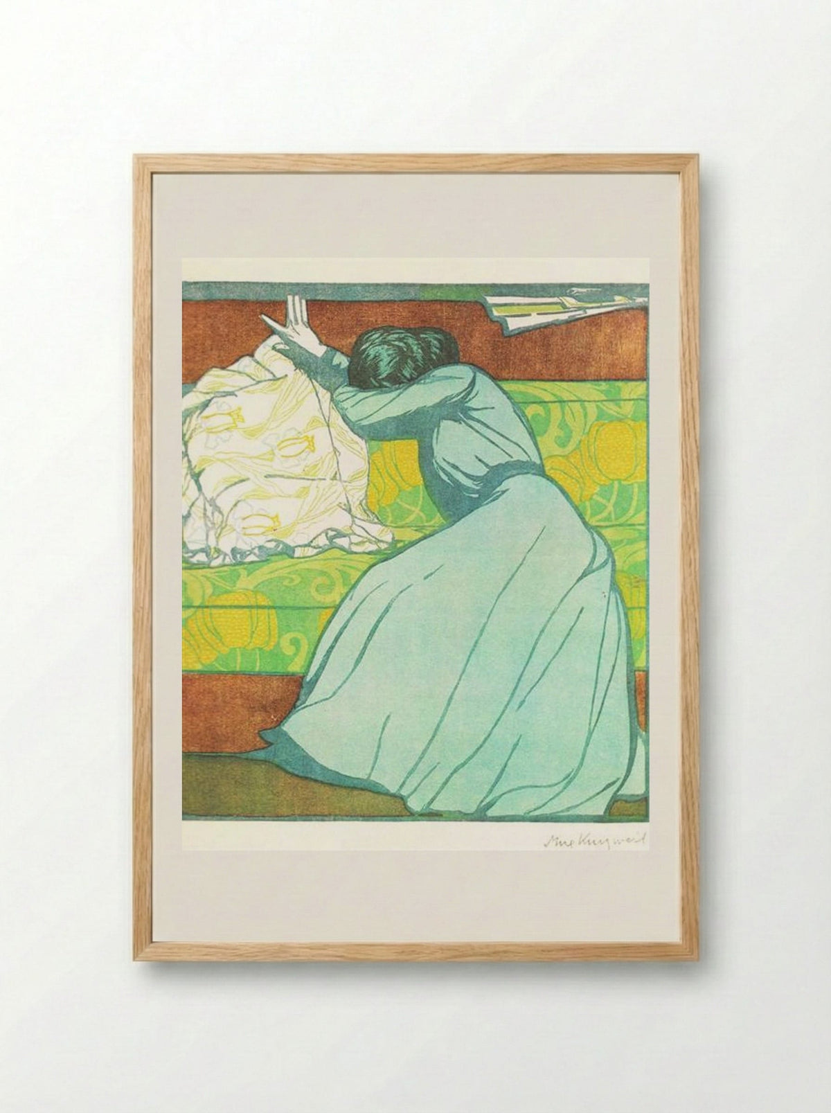 The Cushion - Max Kurzweil - Framed Print Wood