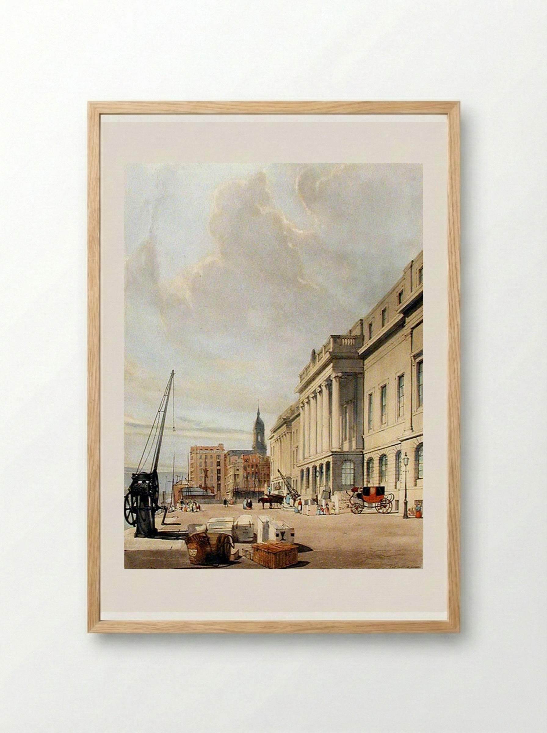 The Custom House - Thomas Shotter Boys - Framed Print Wood