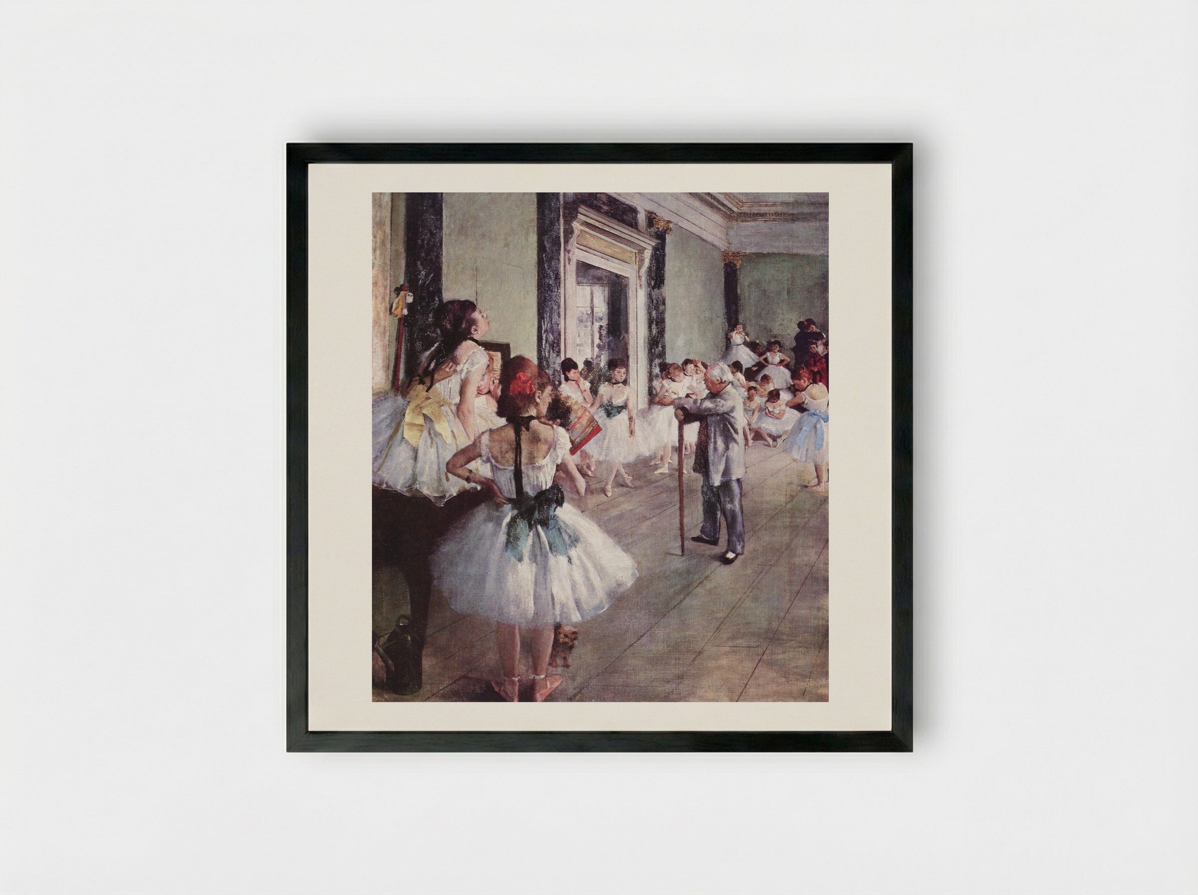 The Dance Class - Hilaire-Germain-Edgar Degas - Framed Print Black