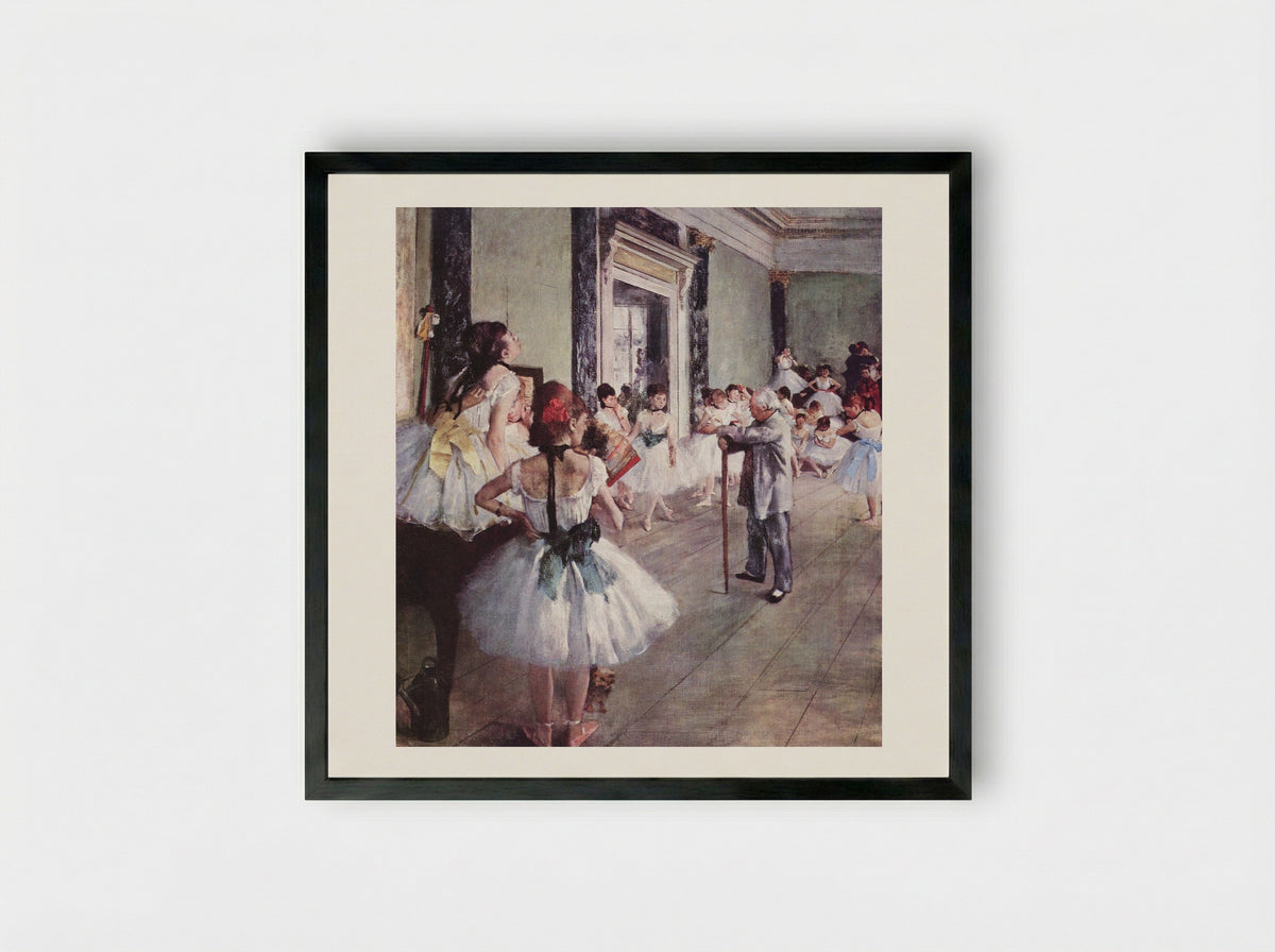The Dance Class - Hilaire-Germain-Edgar Degas - Framed Print Black