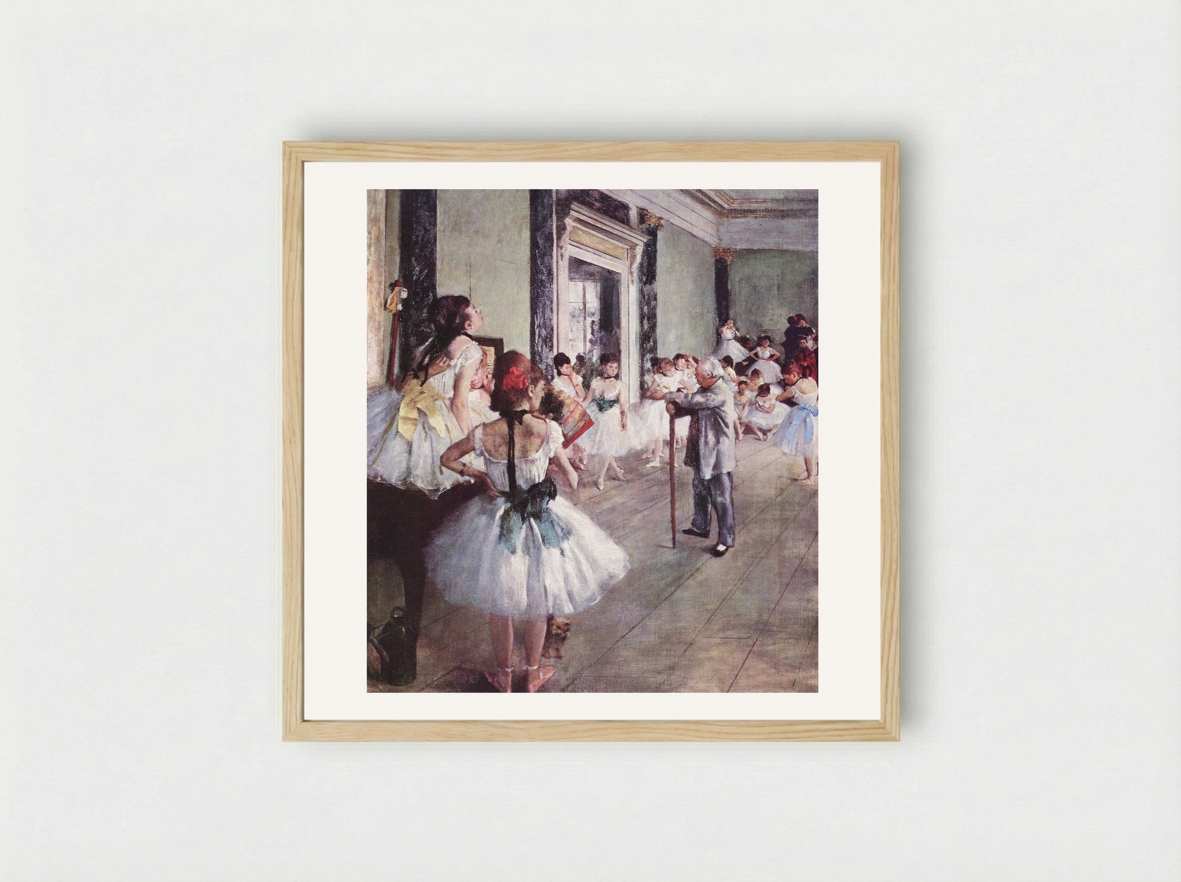 The Dance Class - Hilaire-Germain-Edgar Degas - Framed Print Wood