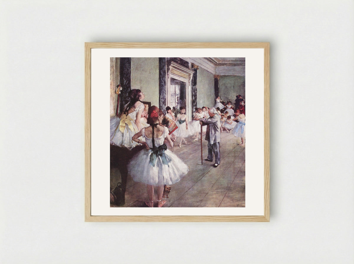 The Dance Class - Hilaire-Germain-Edgar Degas - Framed Print Wood