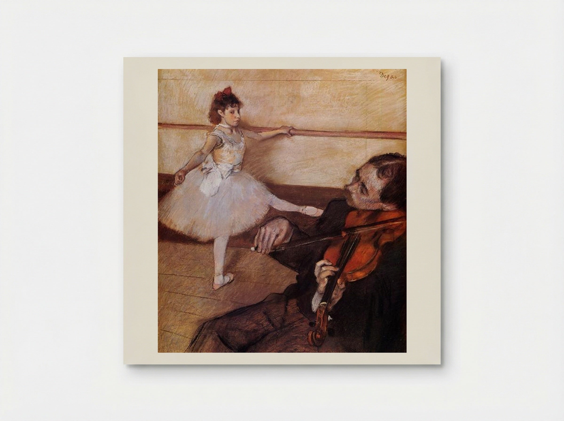 The Dance Lesson - Edgar Degas - Poster
