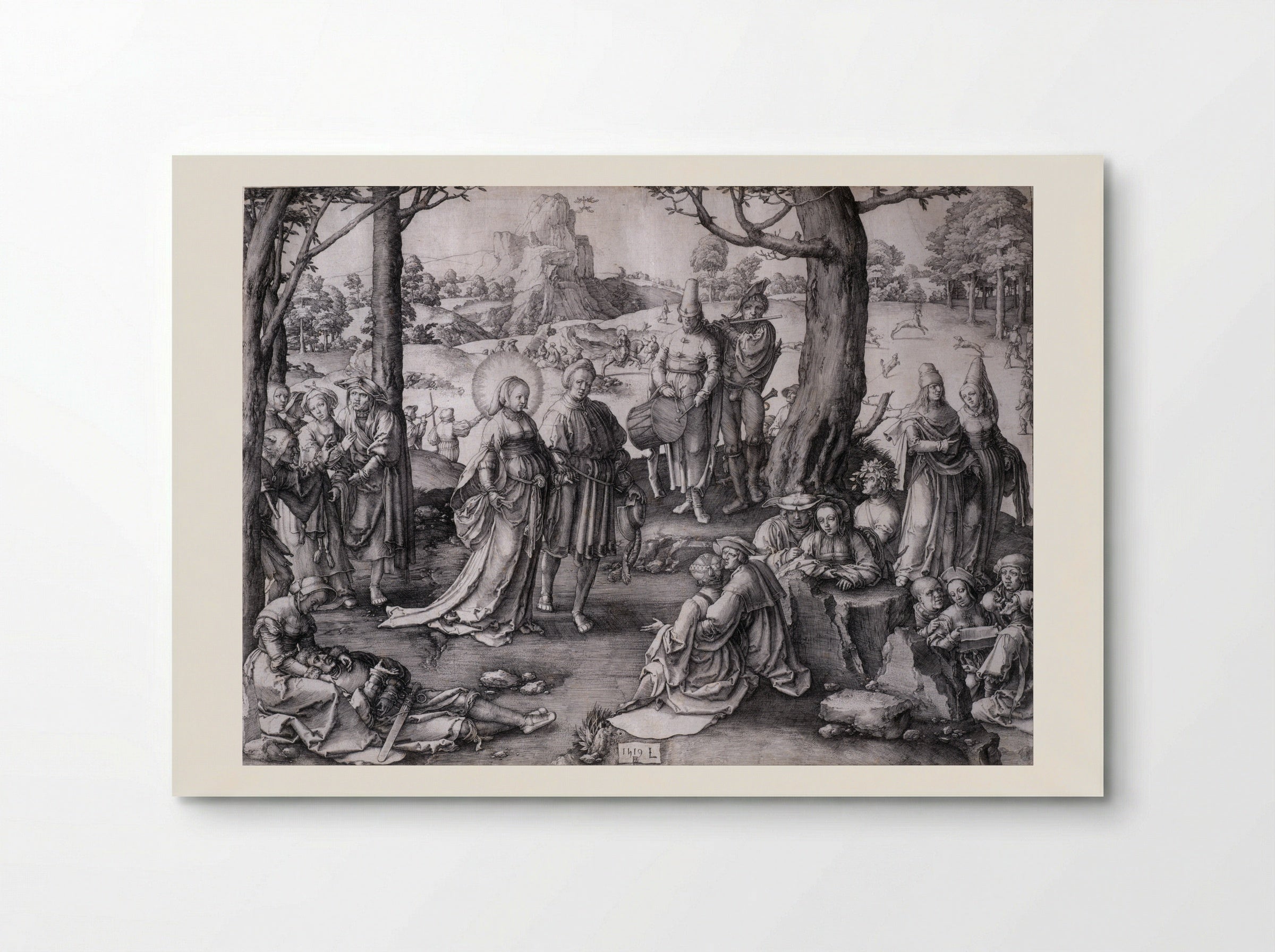 The Dance of the Magdalen - Lucas van Leyden - Poster