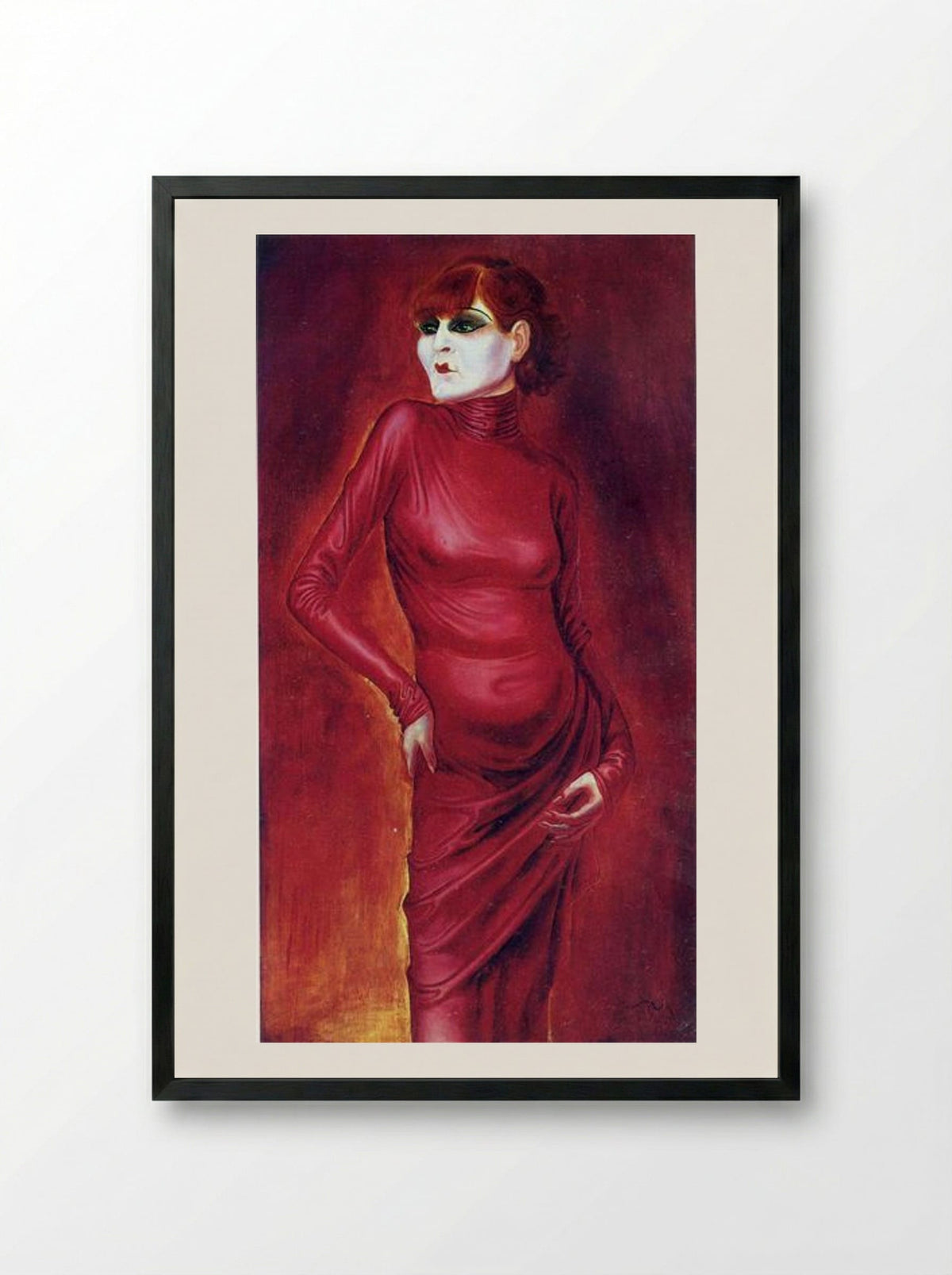 The Dancer Anita Berber - Otto Dix - Framed Print Black