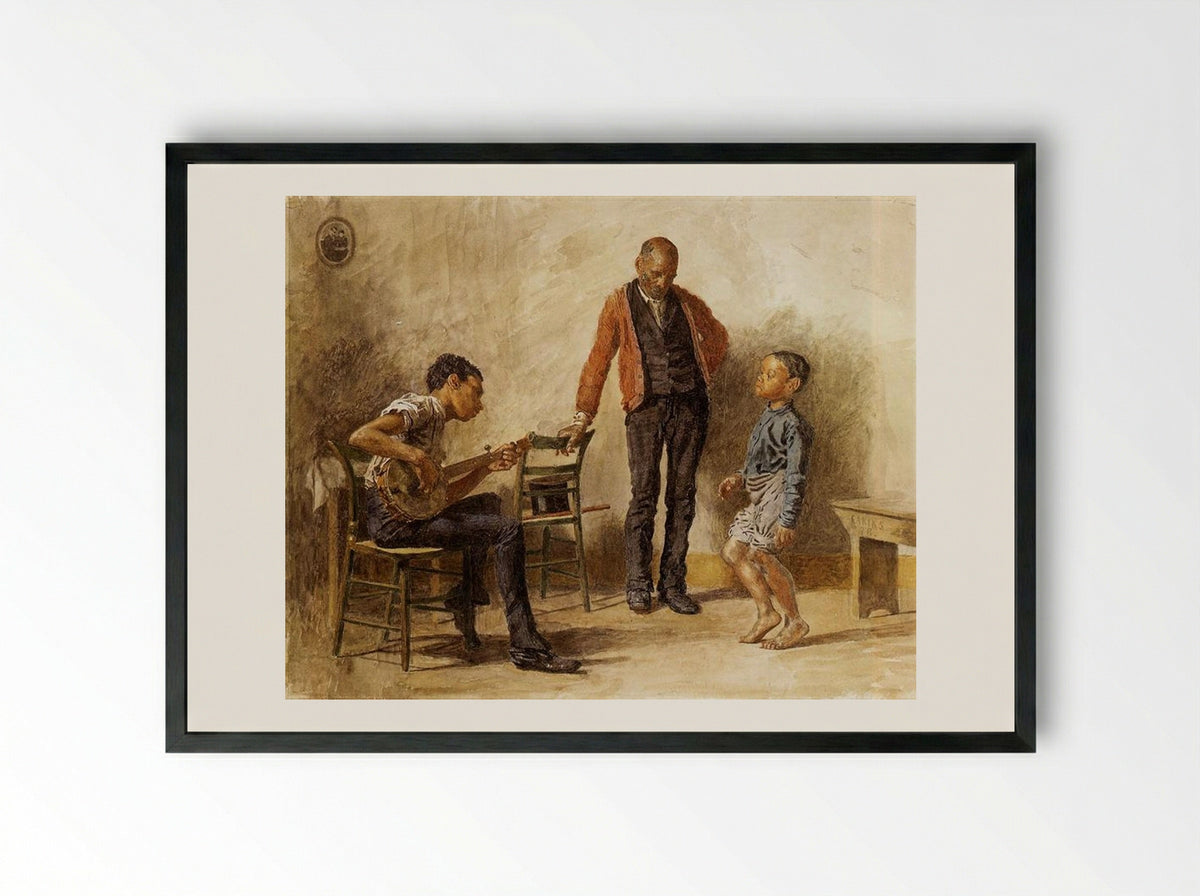 The Dancing Lesson - Thomas Eakins - Framed Print Black