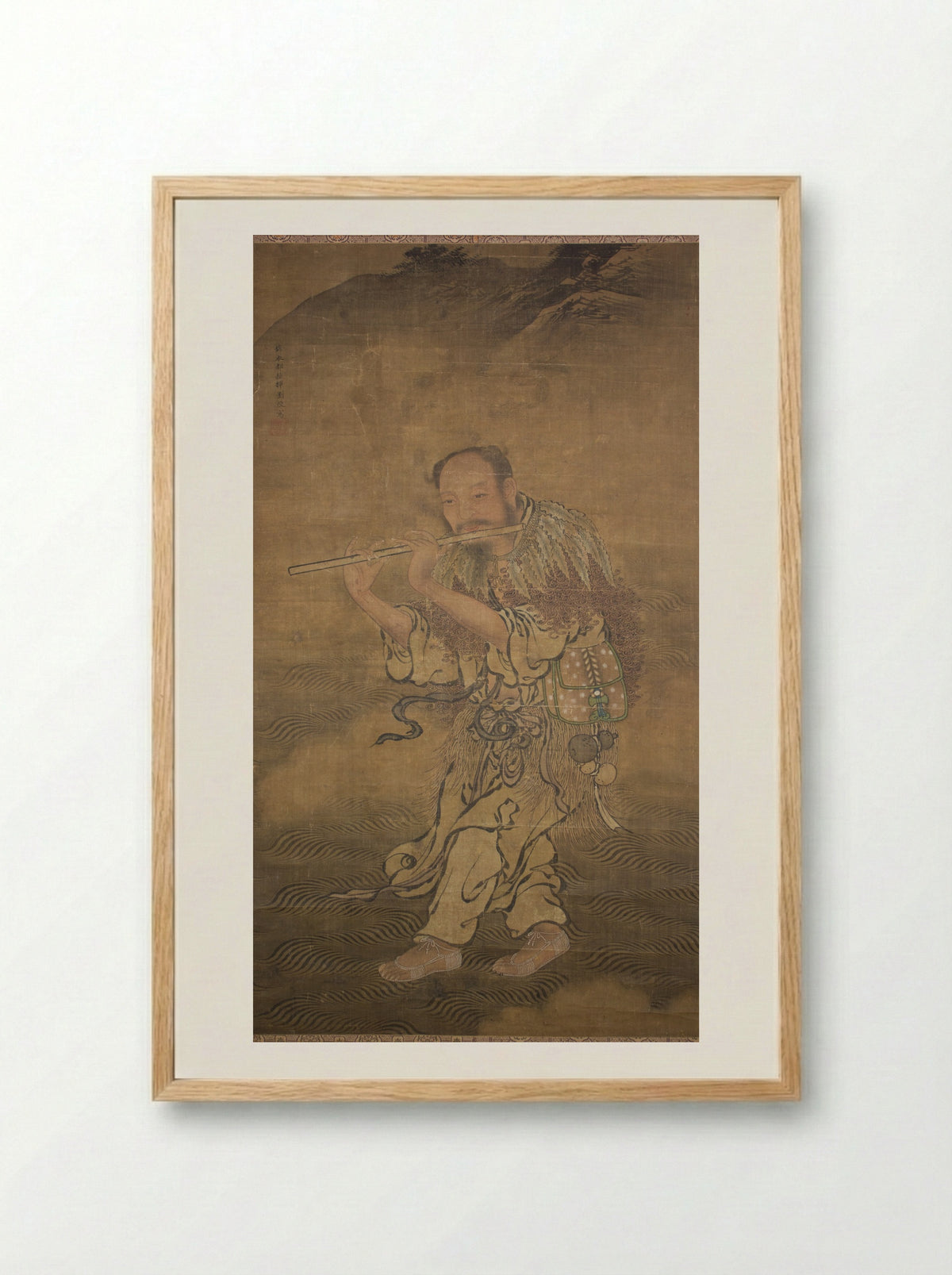 The Daoist Immortal Han Xiangzi - Liu Jun - Framed Print Wood