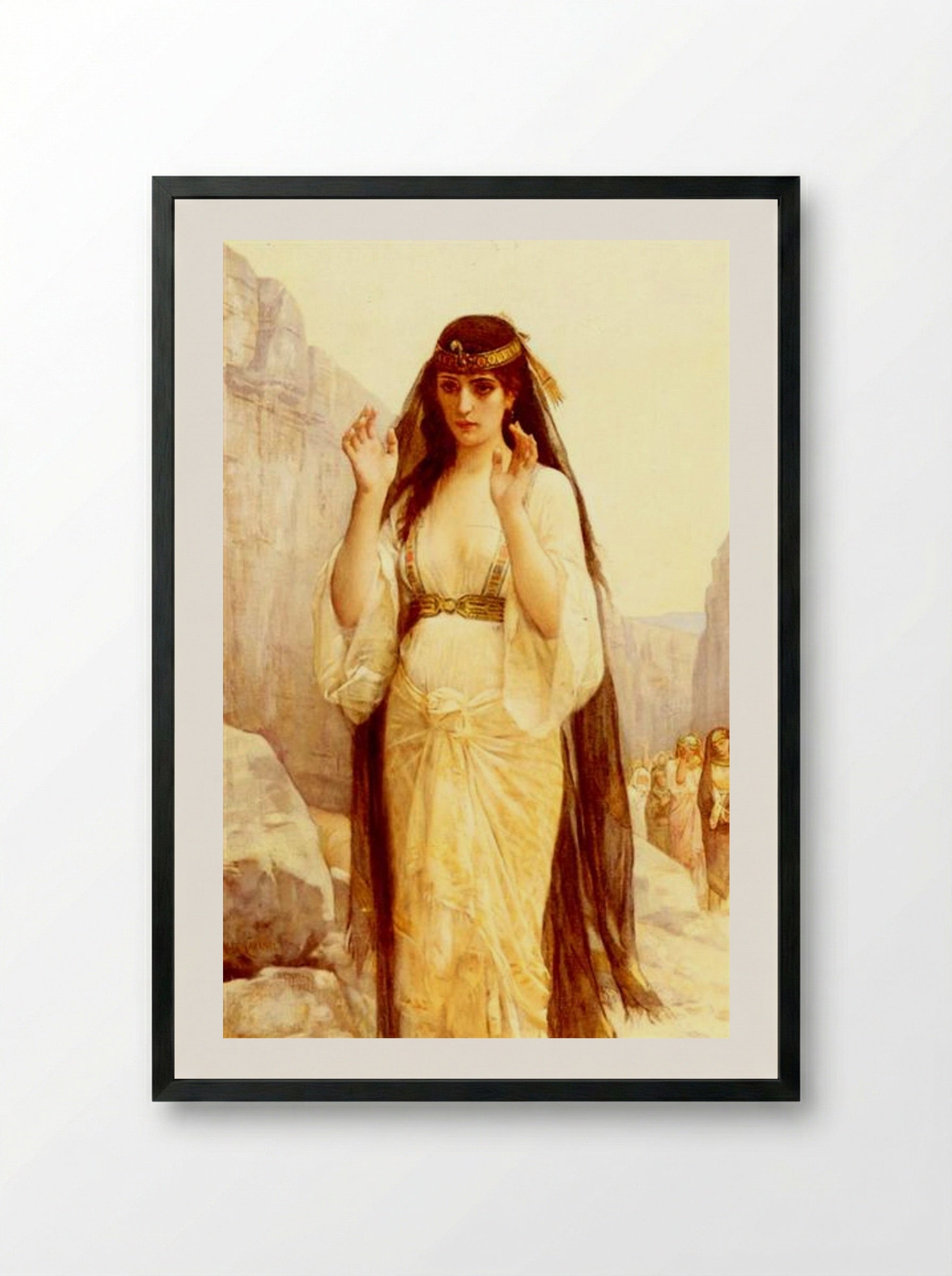 The Daughter of Jephthah - Alexandre Cabanel - Framed Print Black