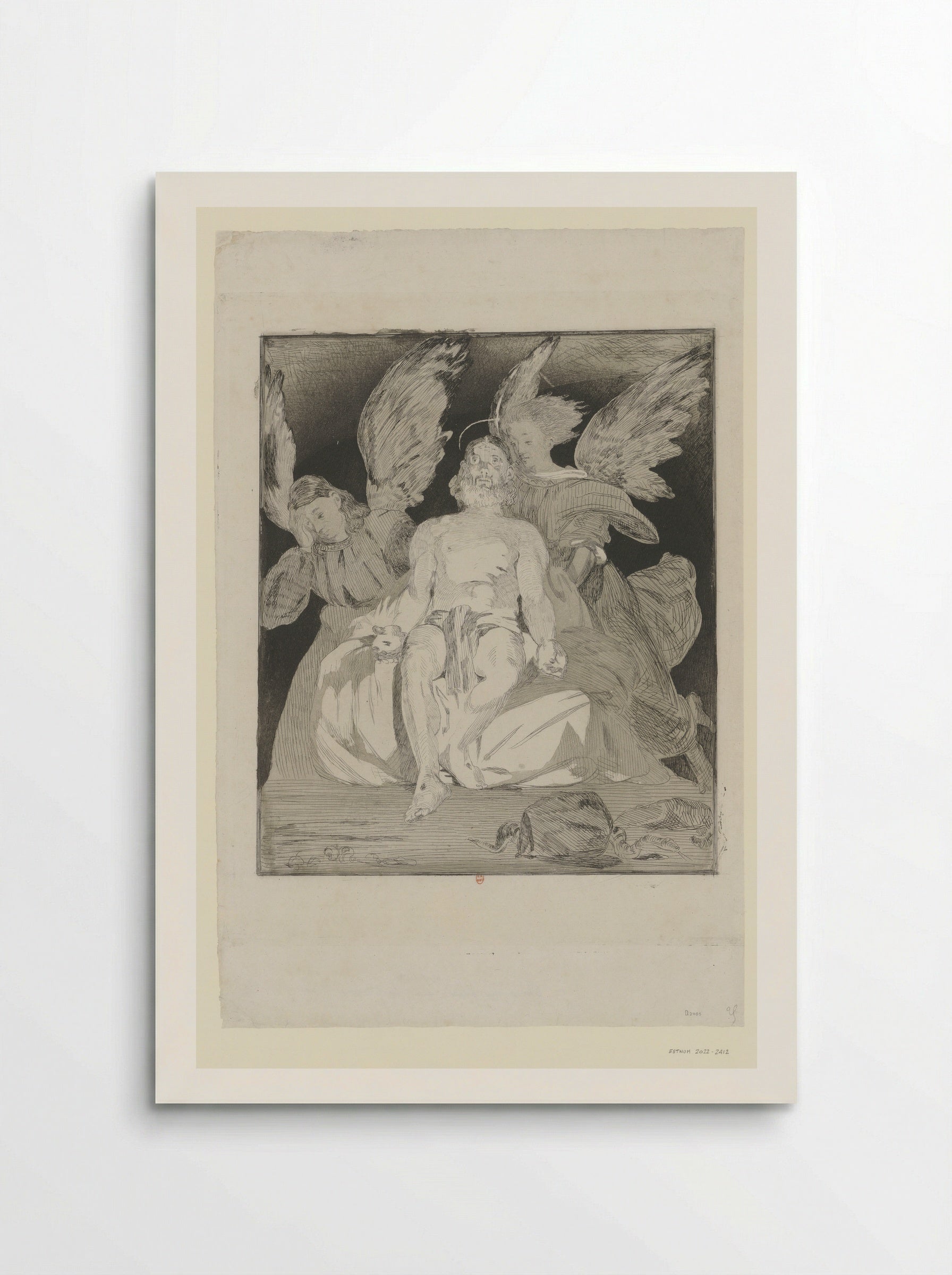 The Dead Christ with Angels - Edouard Manet - Poster