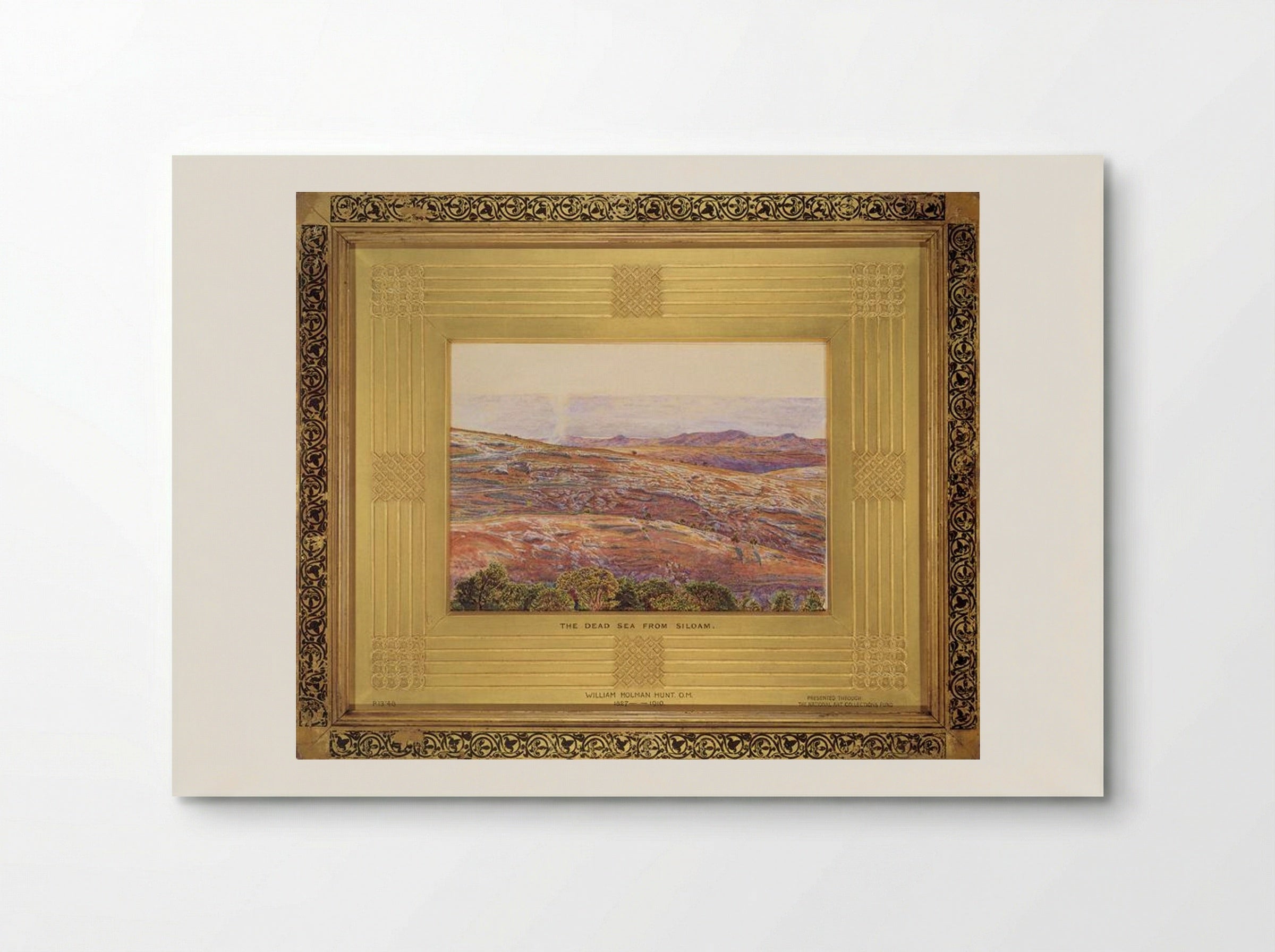 The Dead Sea from Siloam - William Holman Hunt - Poster