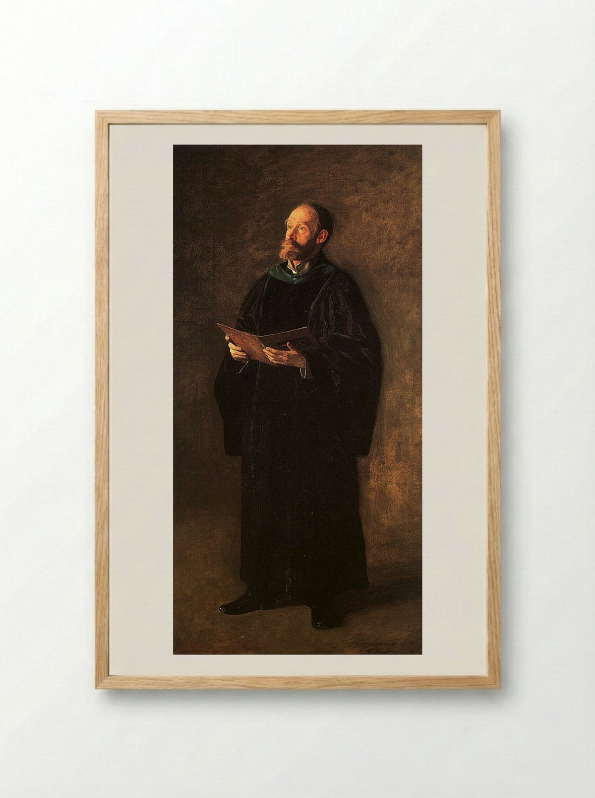 The Dean's Roll Call - Thomas Eakins - Framed Print Wood