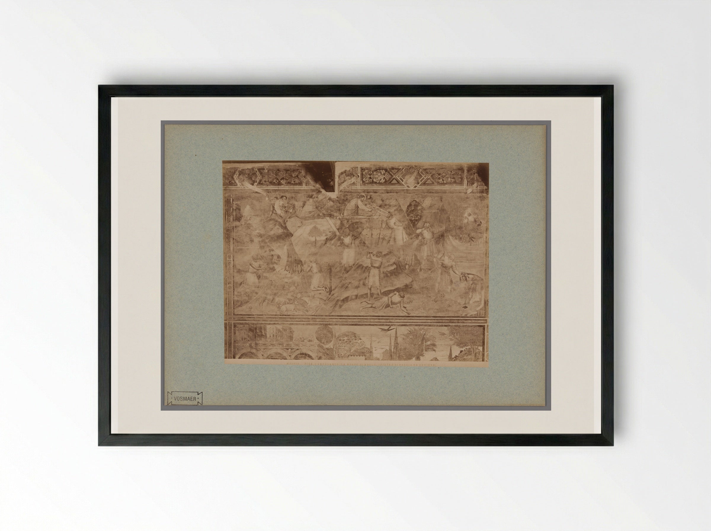 The Death of Abel (After Piero di Puccio) - Fratelli Alinari - Framed Print Black