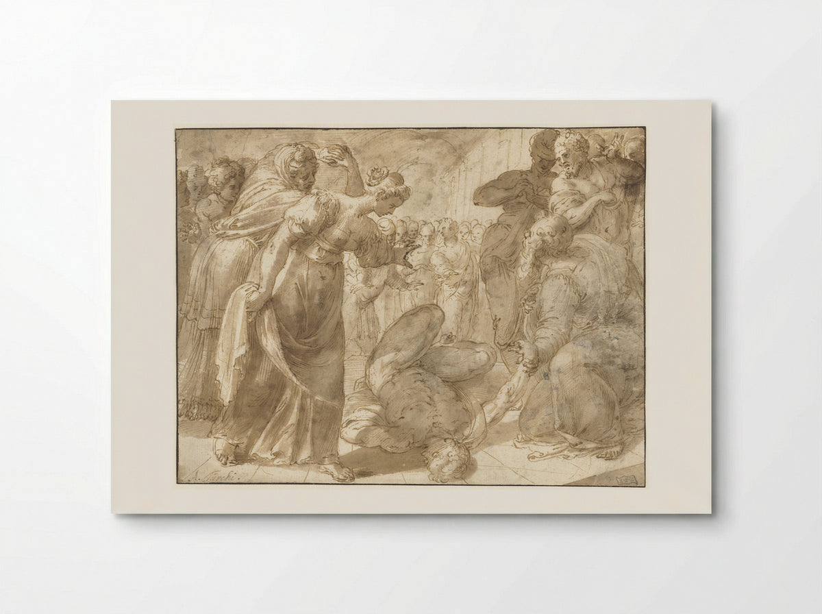 The Death of Ananias - Alessandro Turchi - Poster