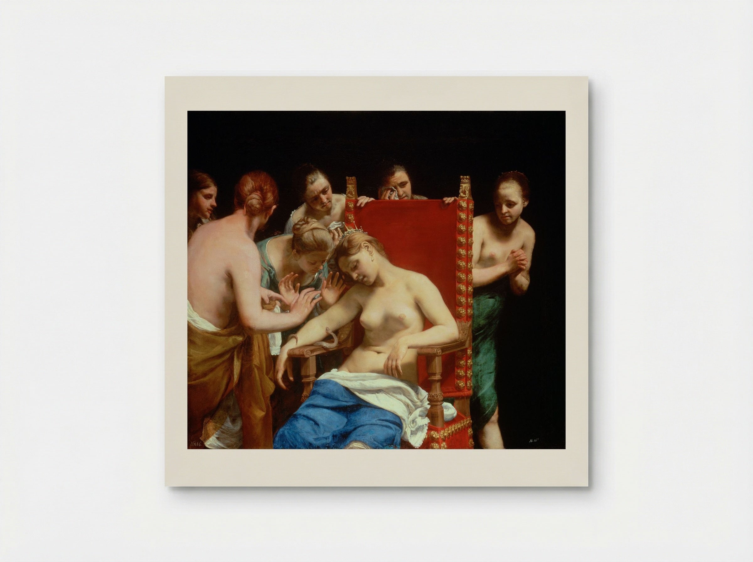 The Death of Cleopatra - Guido Cagnacci - Poster