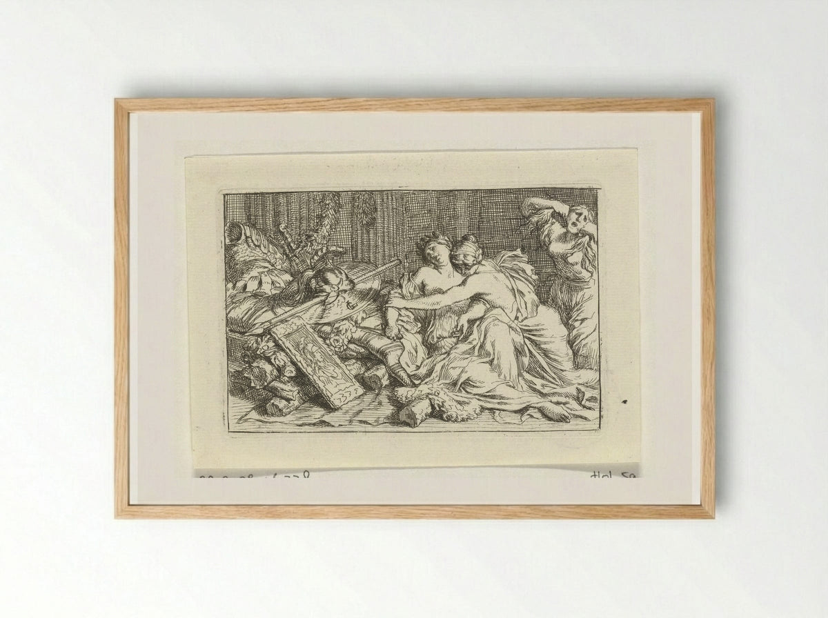 The Death of Dido - Gerard de Lairesse - Framed Print Wood