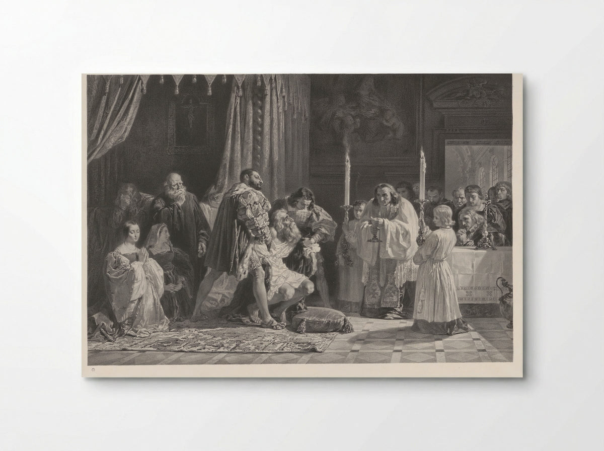 The Death of Leonardo da Vinci - Lemercier & Cie. - Poster