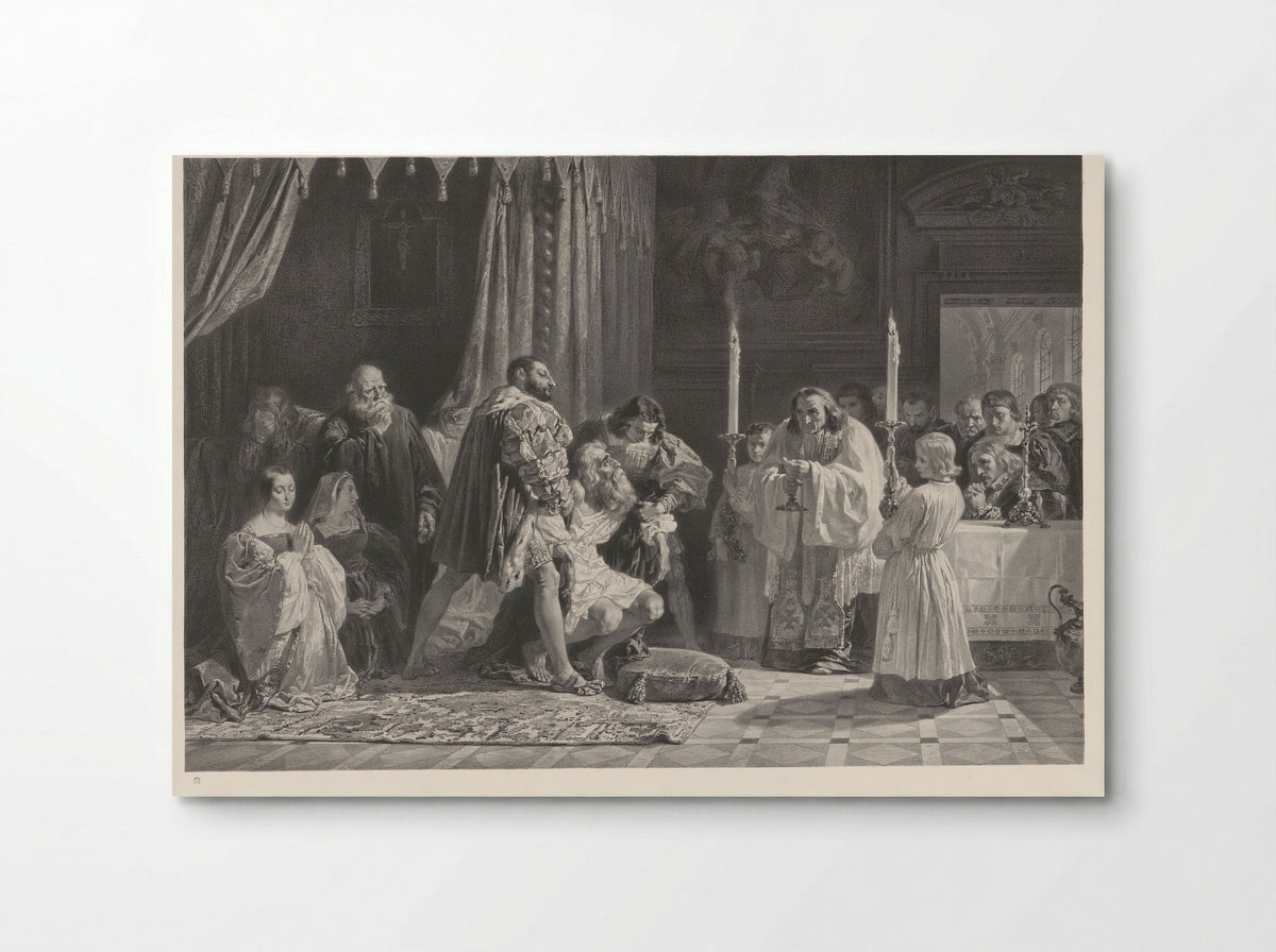 The Death of Leonardo da Vinci - Lemercier & Cie. - Poster