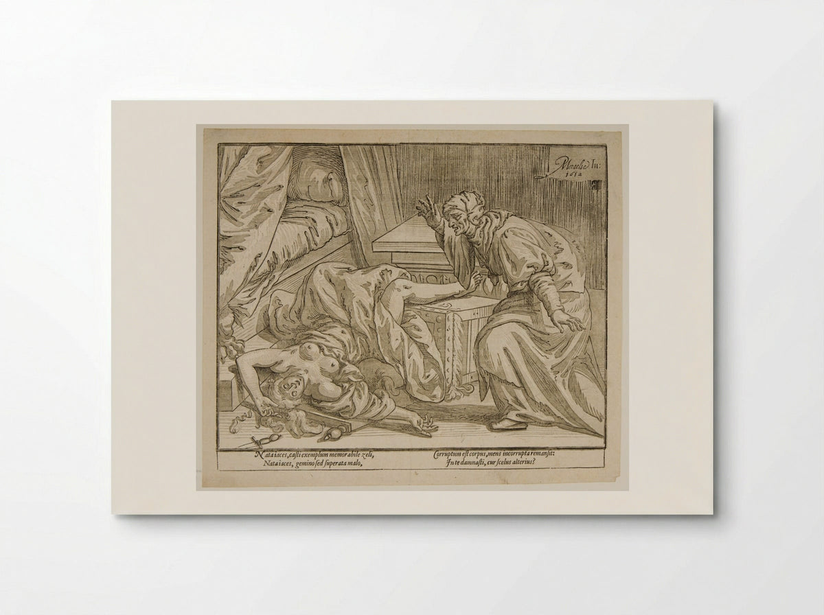 The Death of Lucretia - Paulus Moreelse - Poster