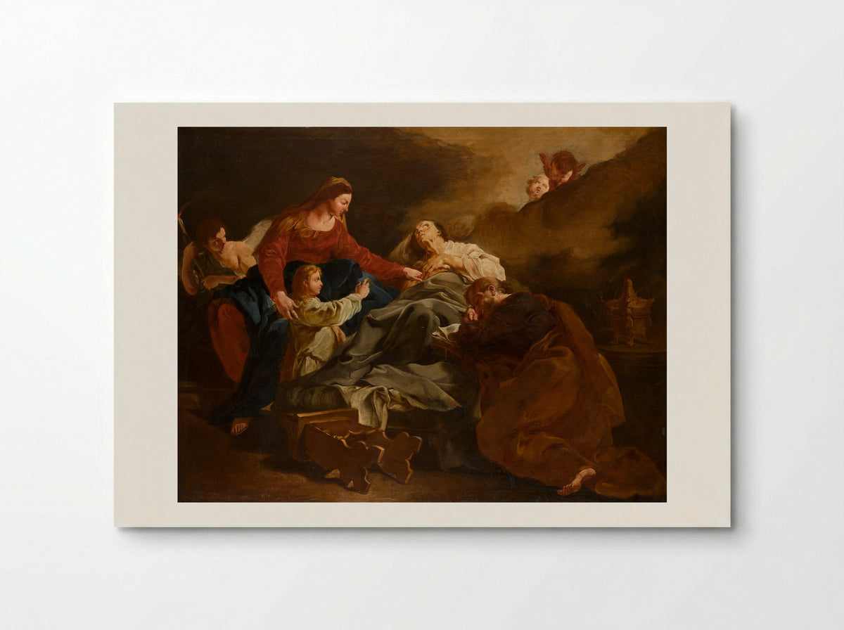 The Death of Saint Anne - Giulia Lama - Poster
