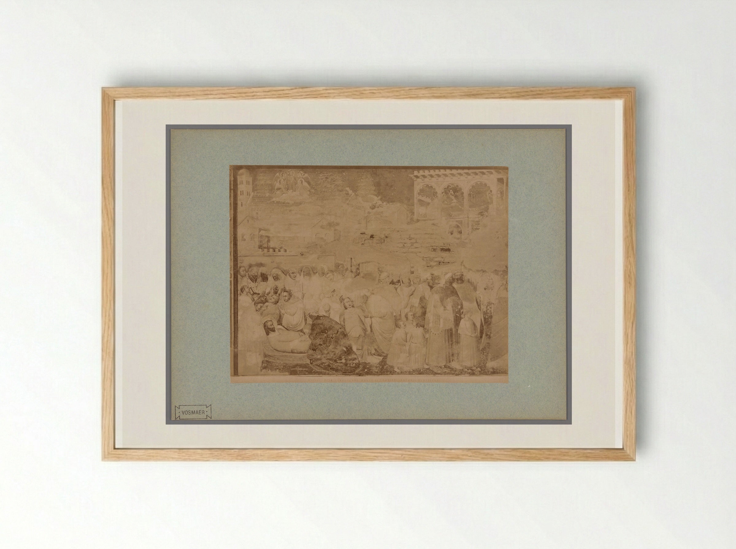 The Death of Saint Ranieri - Fratelli Alinari - Framed Print Wood
