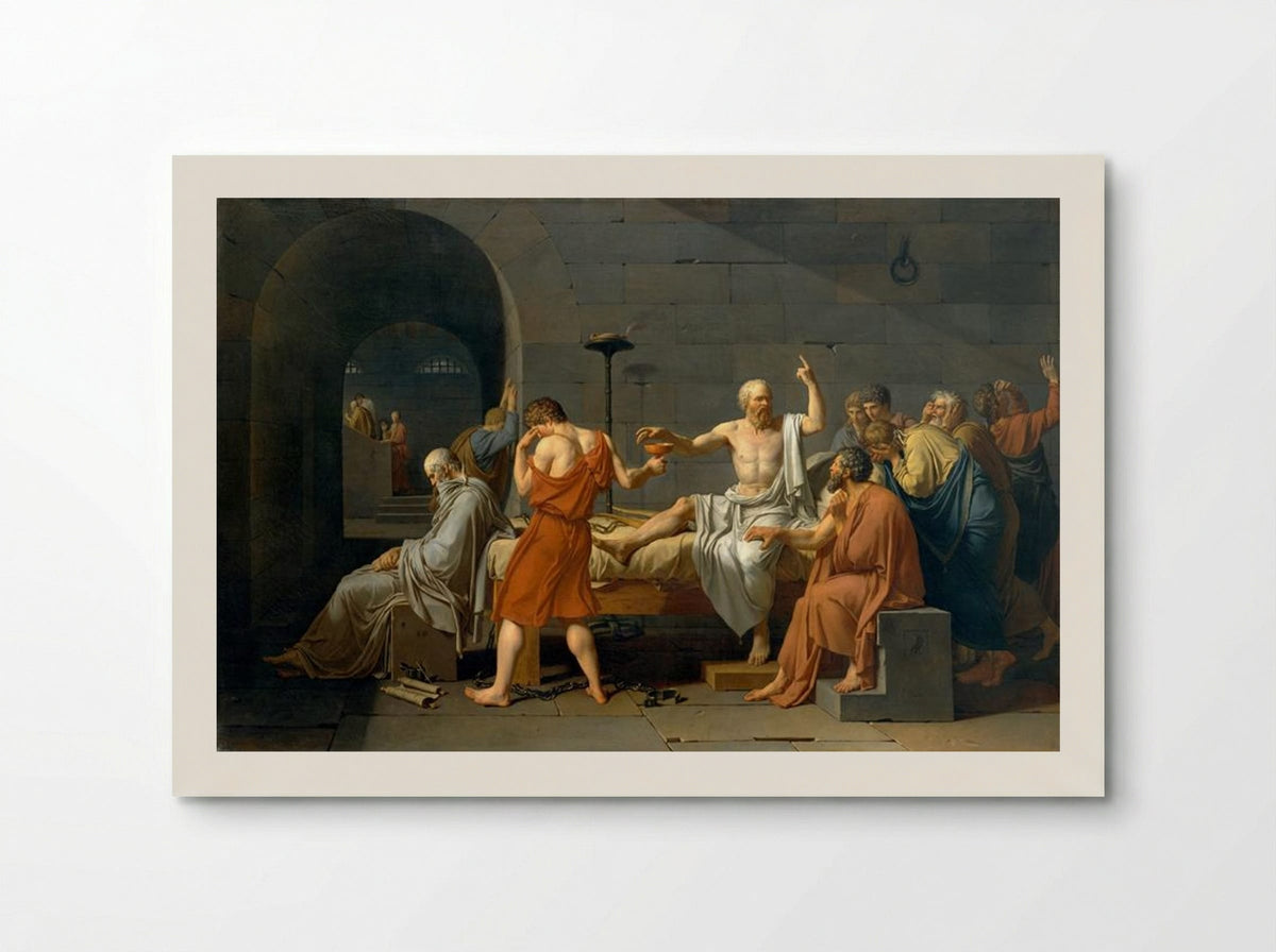 The Death of Socrates - Jacques-Louis David - Poster