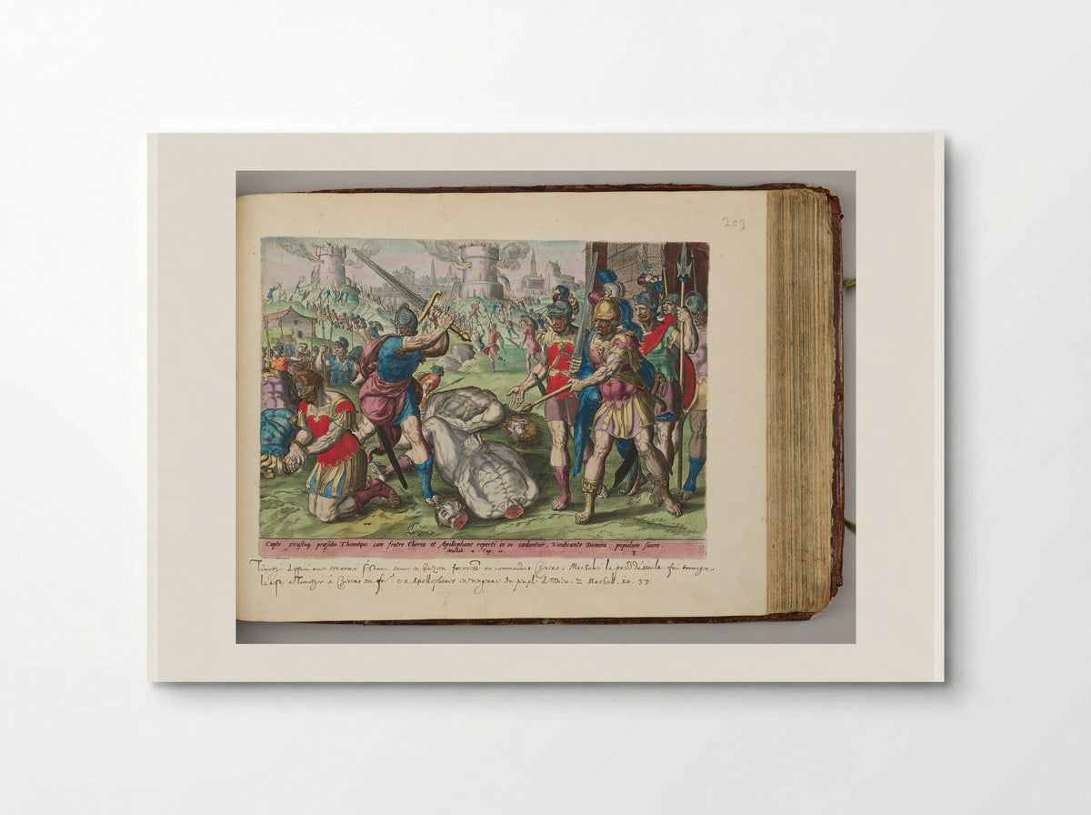 The Death of Timotheus, Chaereas, and Apollophanes - Johannes Wierix - Poster