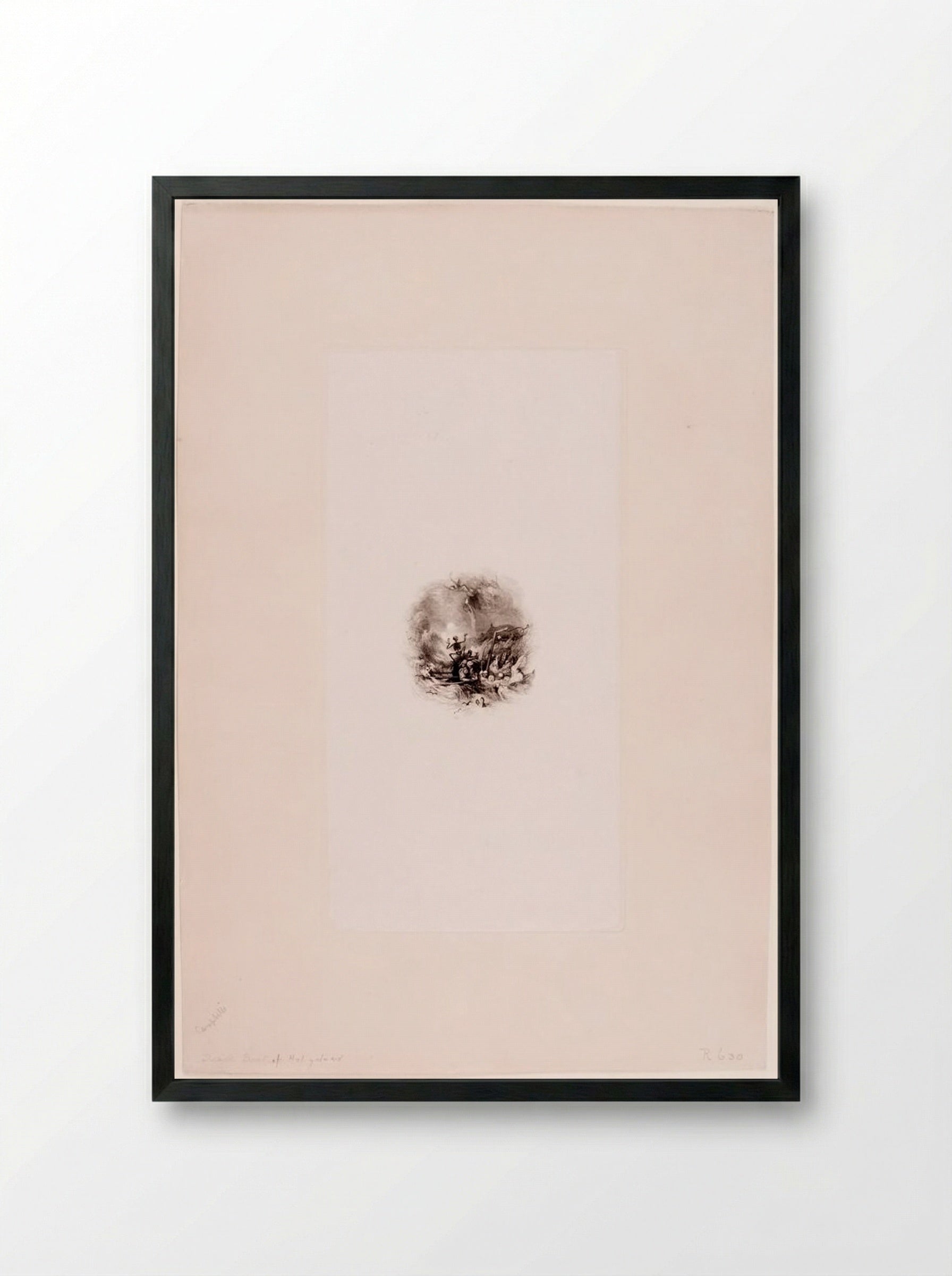 The Deathboat of Heligoland - Edward Goodall - Framed Print Black