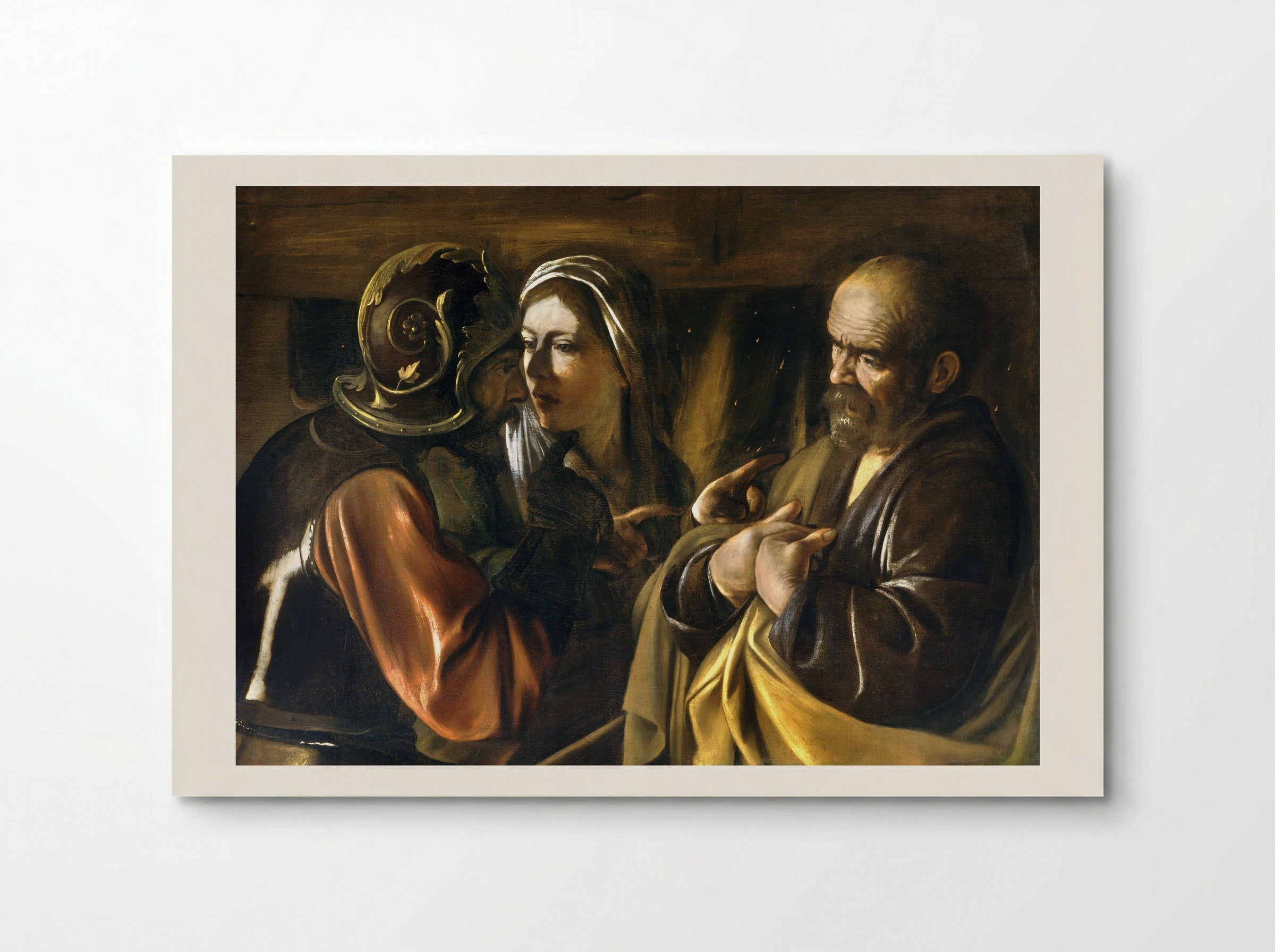 The Denial of Saint Peter - Caravaggio - Poster