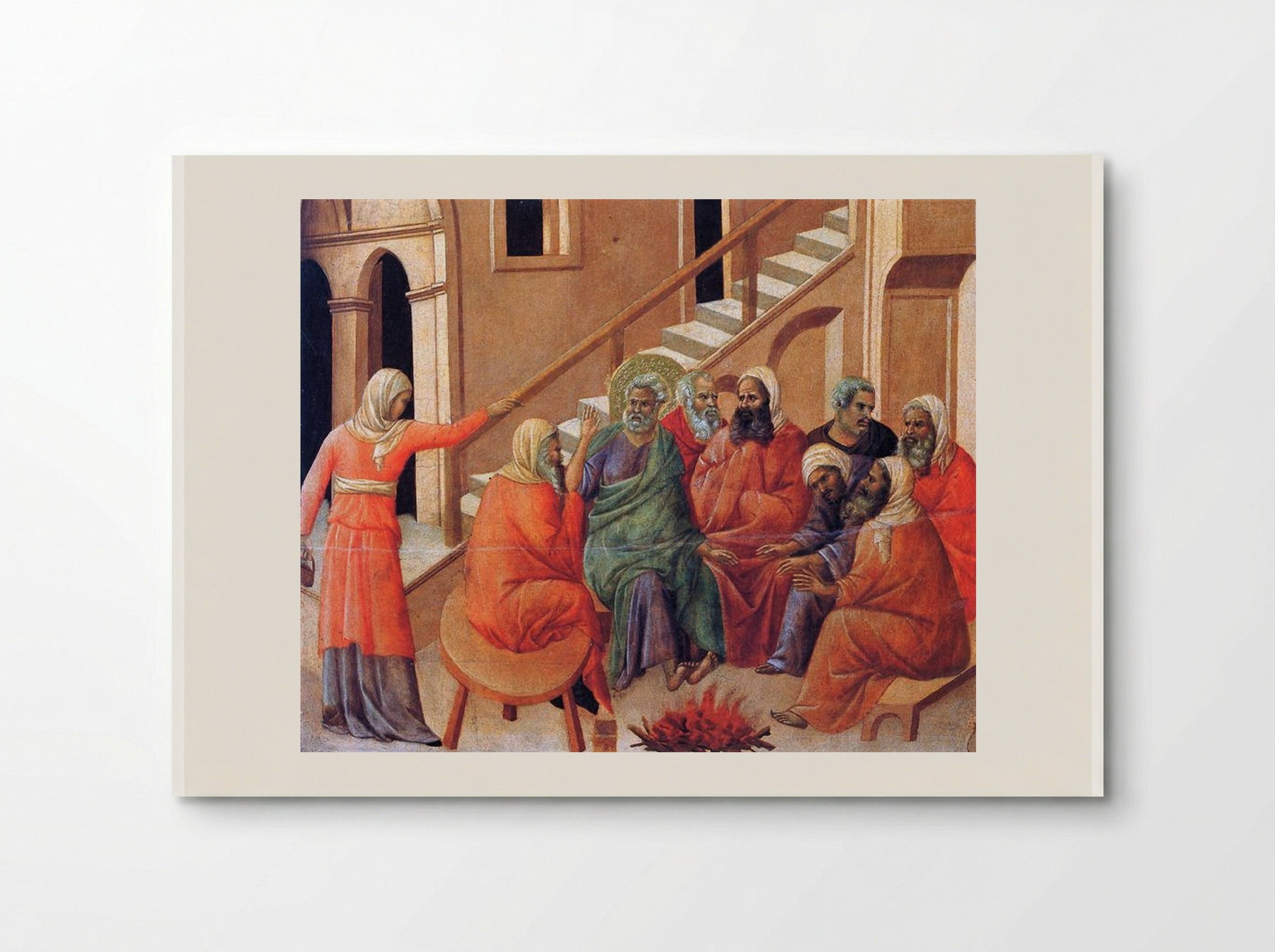 The Denial of Saint Peter - Duccio di Buoninsegna - Poster