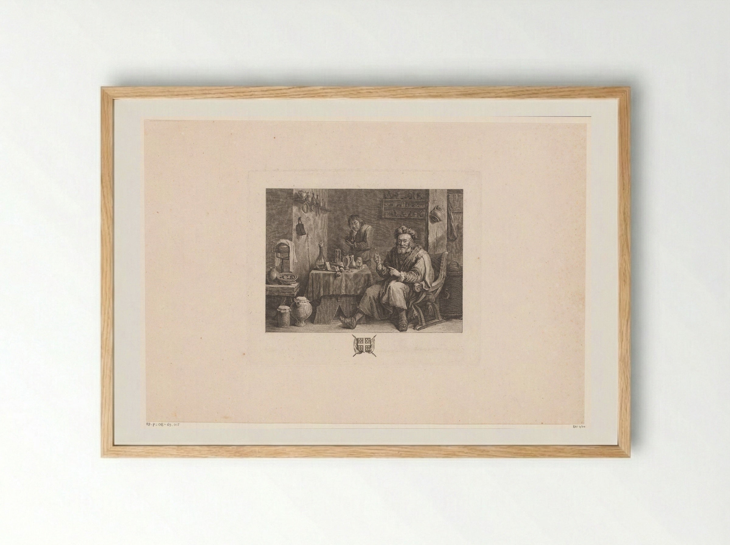 The Dentist - Jacques-Philippe Le Bas - Framed Print Wood