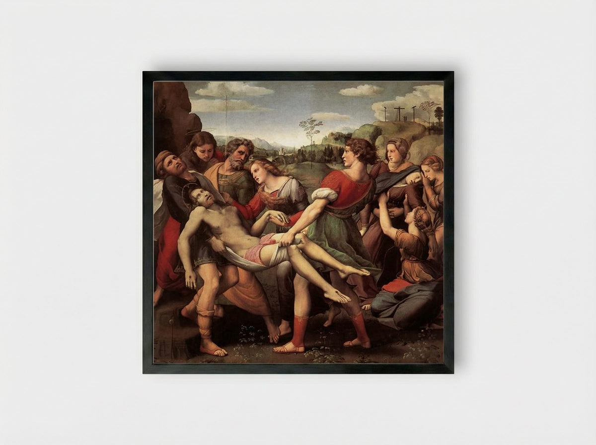 The Deposition - Raphael - Framed Print Black