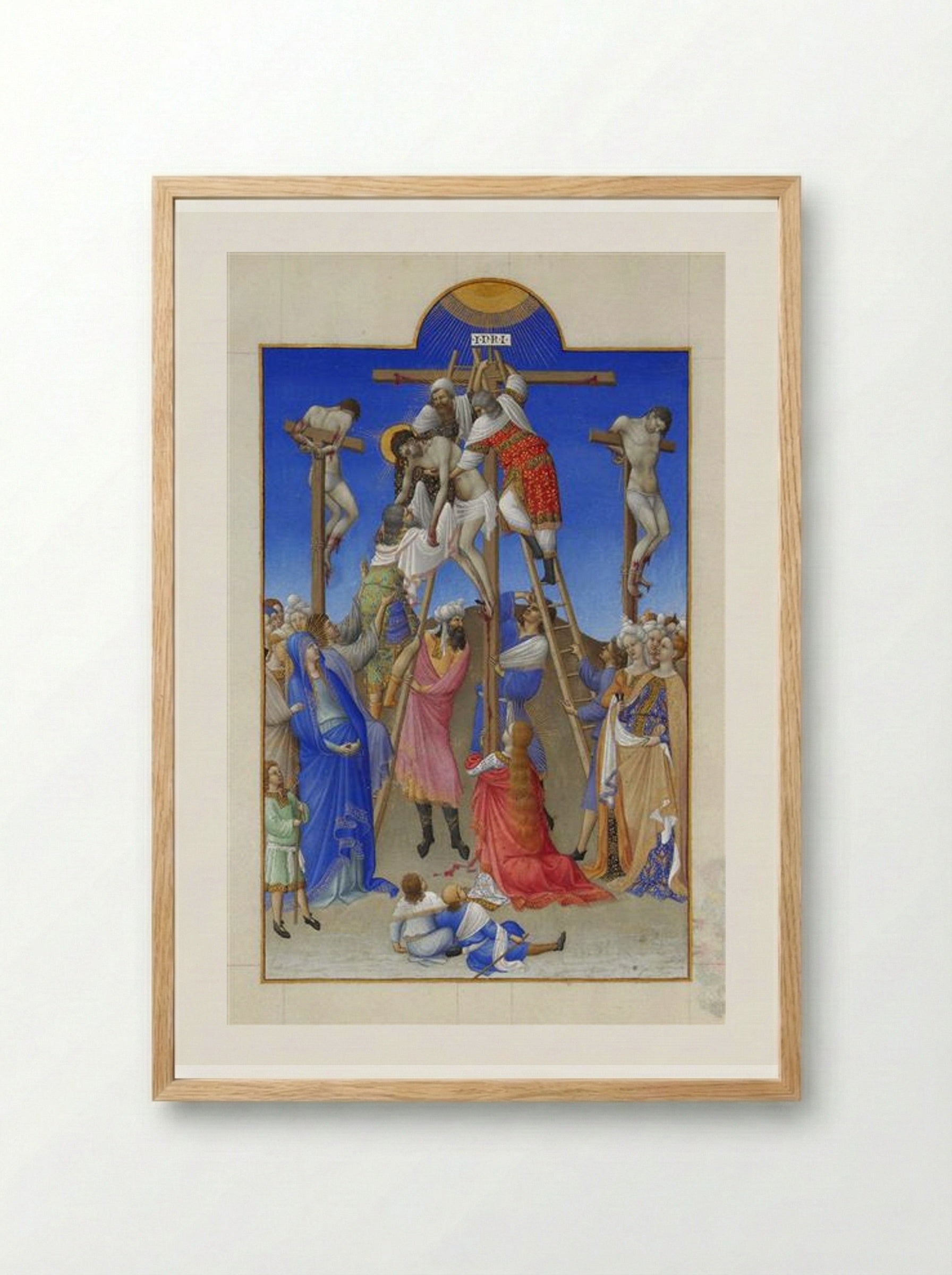The Deposition - Limbourg brothers - Framed Print Wood