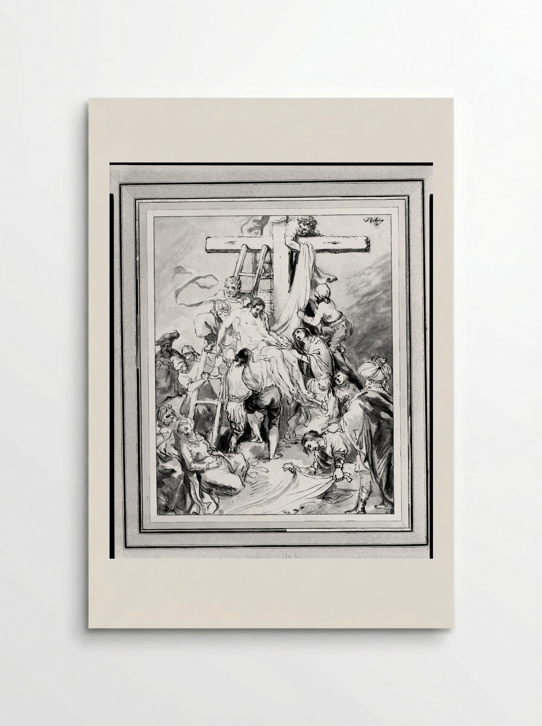 The Descent from the Cross - Christian Wilhelm Ernst Dietrich - Poster