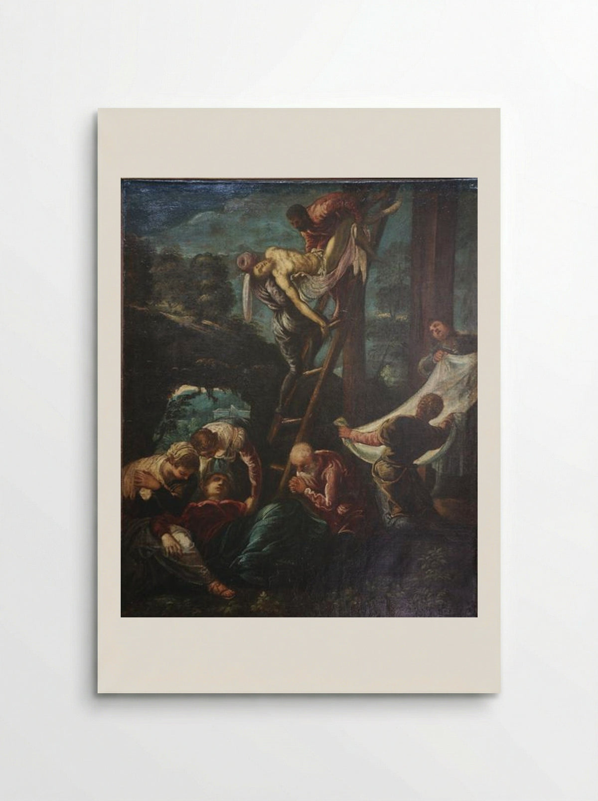 The Descent from the Cross - Tintoretto - Poster