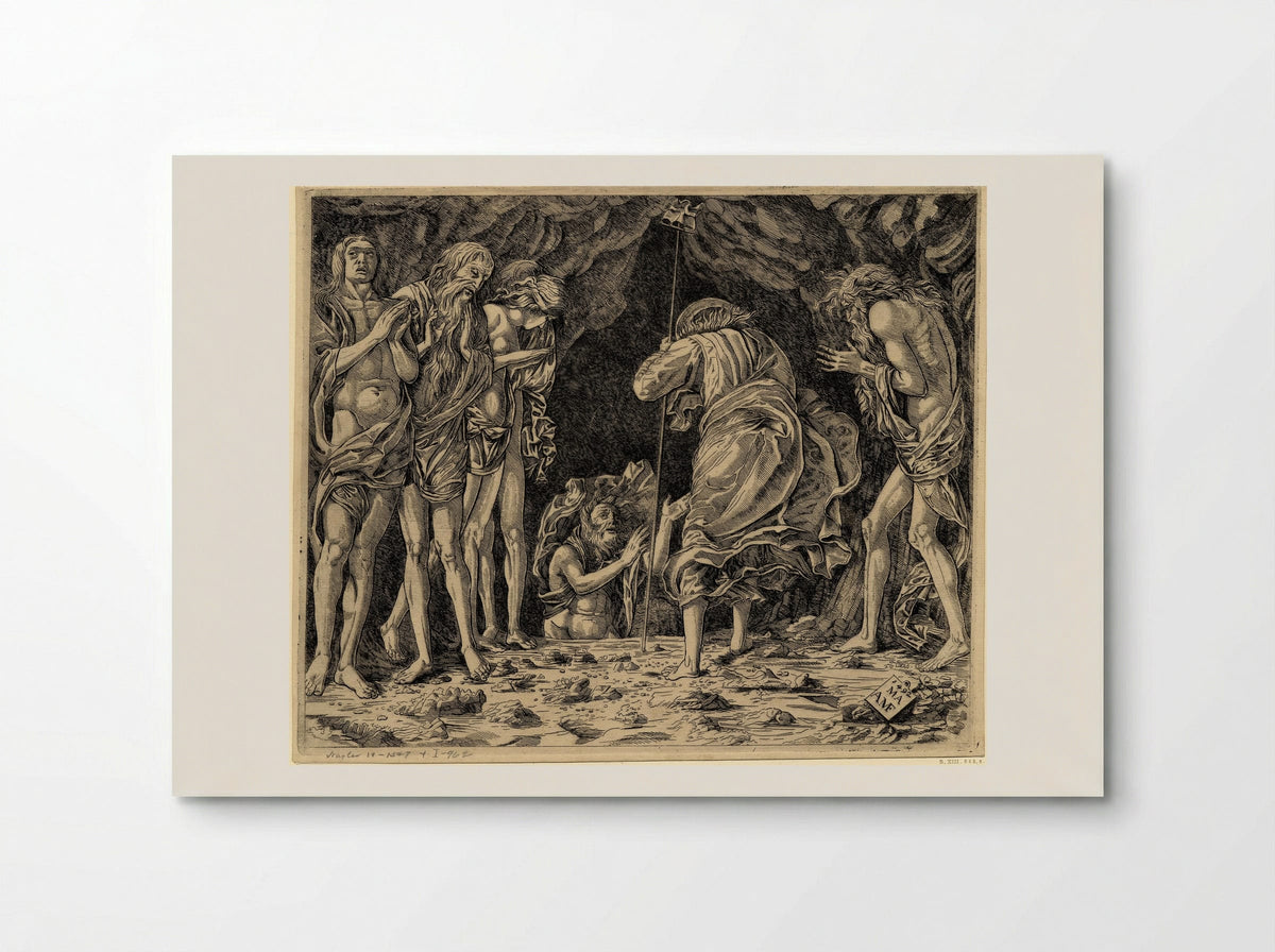 The Descent to Hell - Andrea Mantegna - Poster