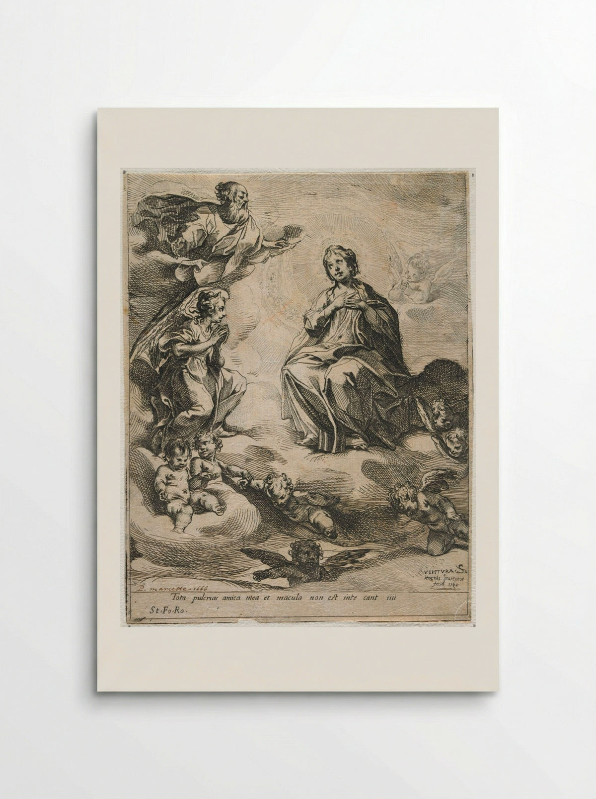 The Destiny of the Virgin - Ventura Salimbeni - Poster