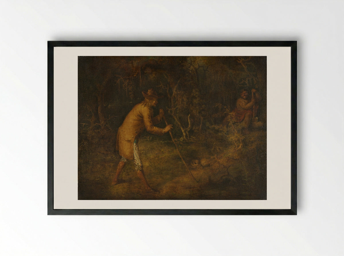 The Devil and Tom Walker - John Quidor - Framed Print Black