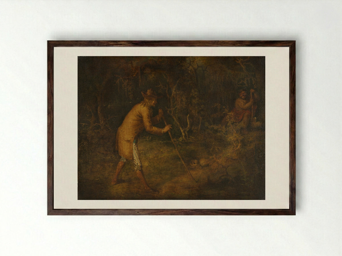 The Devil and Tom Walker - John Quidor - Framed Print Dark Wood