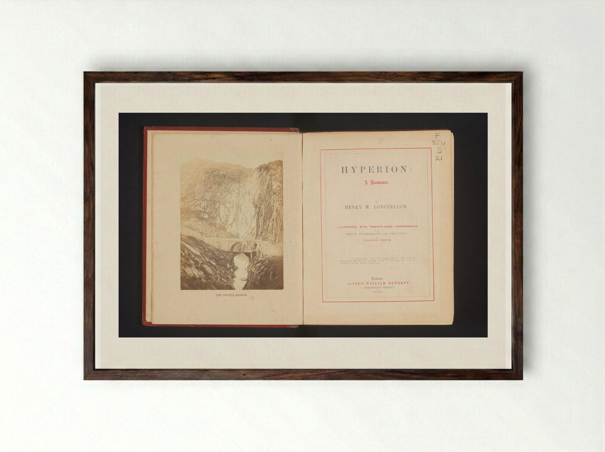 The Devil's Bridge - Francis Frith - Framed Print Dark Wood