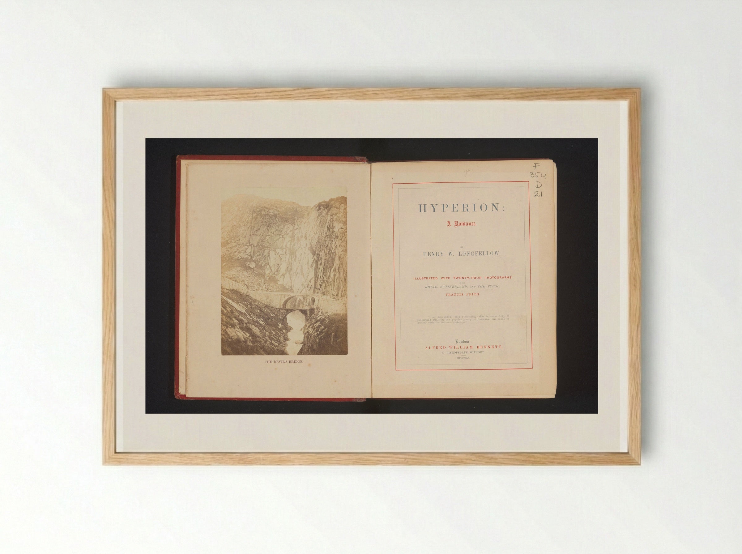 The Devil's Bridge - Francis Frith - Framed Print Wood