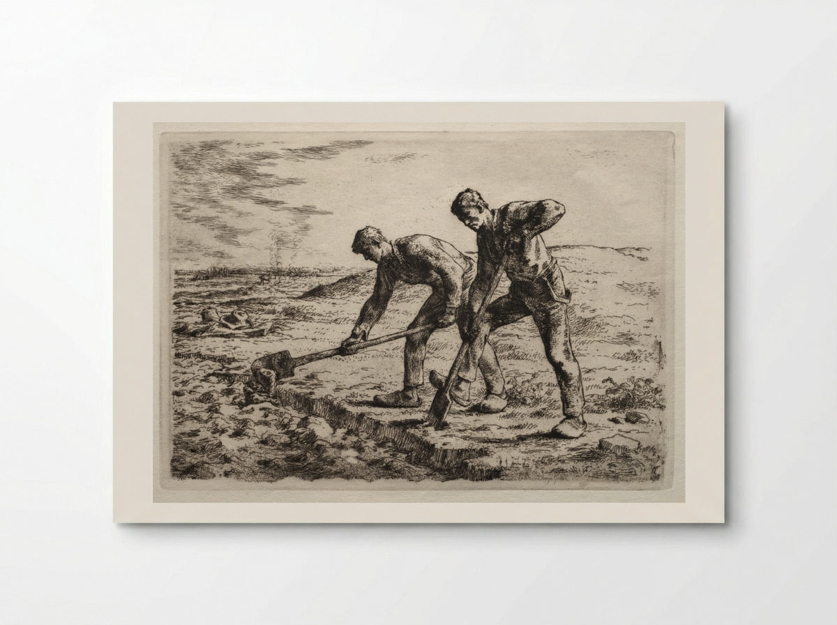 The Diggers - Jean-François Millet - Poster