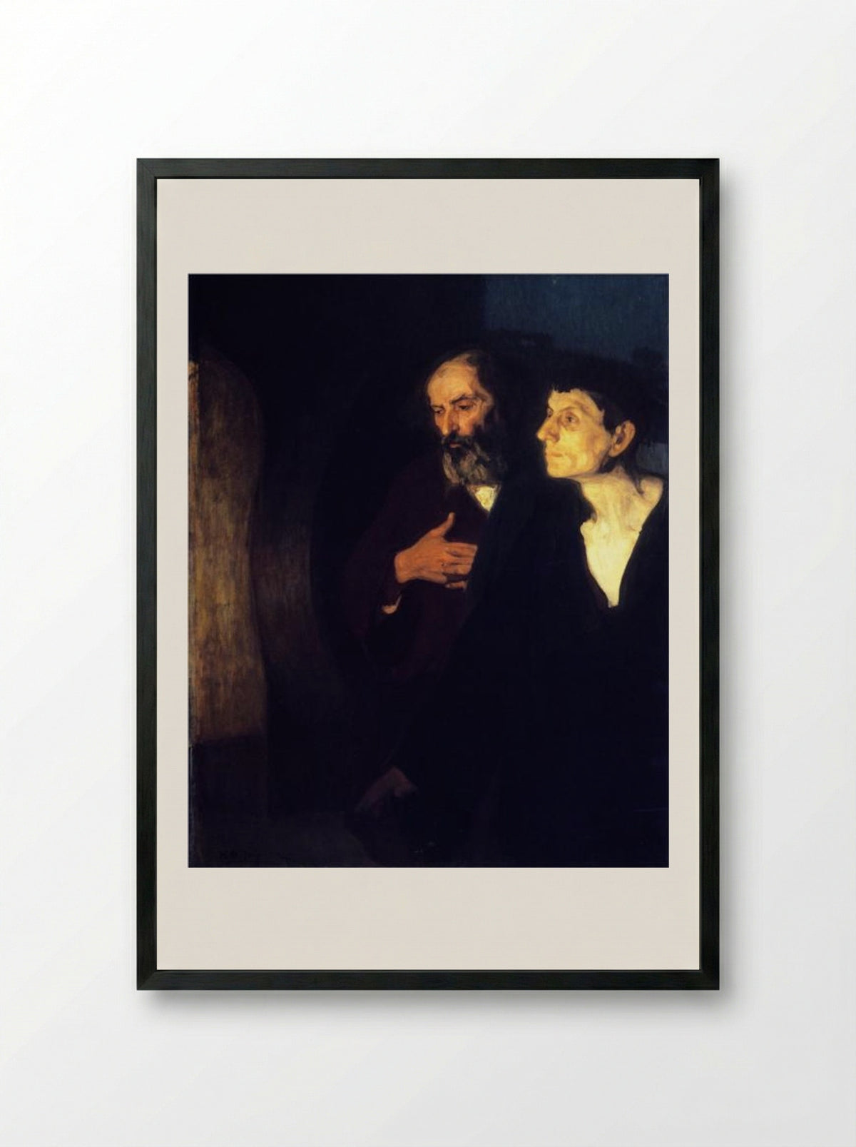 The Disciples See the Resurrection Morning - Henry Ossawa Tanner - Framed Print Black