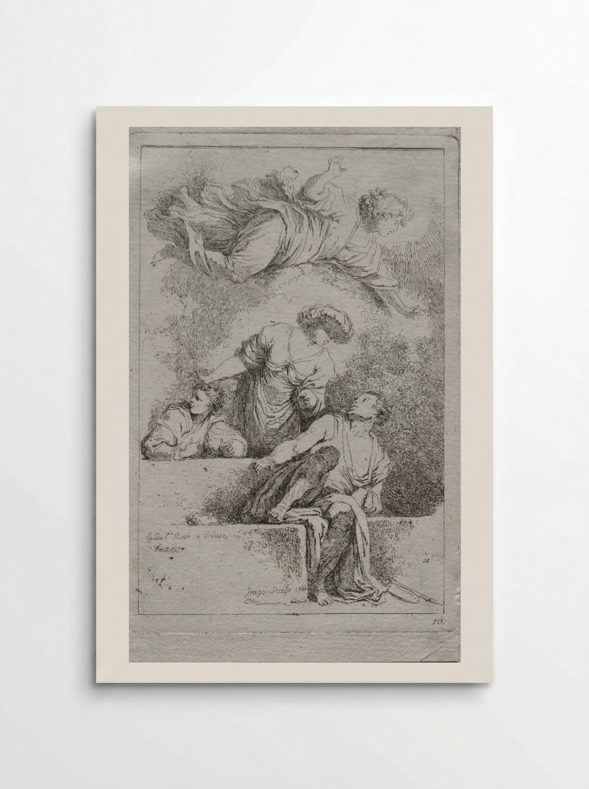 The Disciples at the Tomb - Jean-Honoré Fragonard - Poster