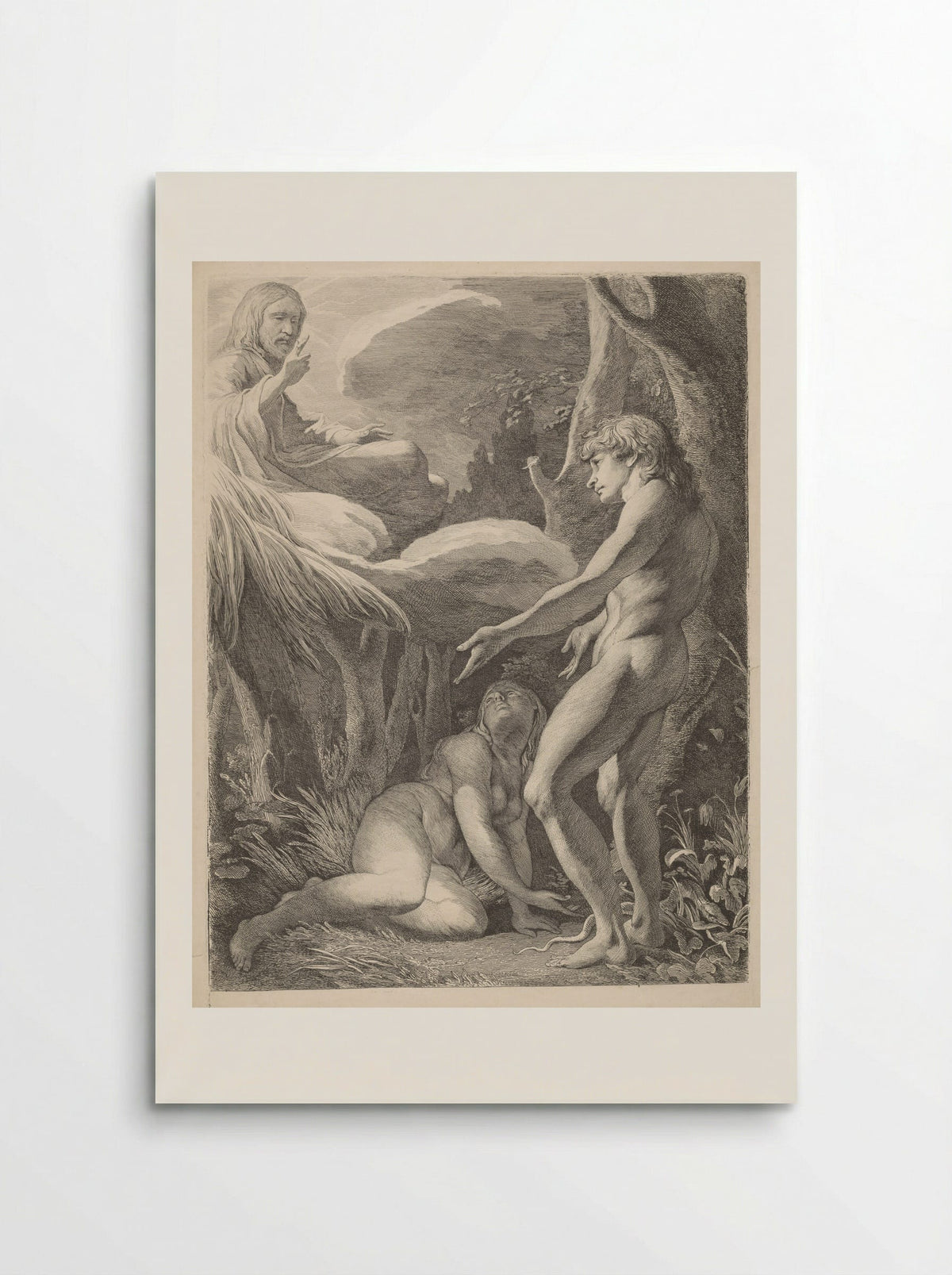 The Discovery of Adam and Eve - James Barry - Poster