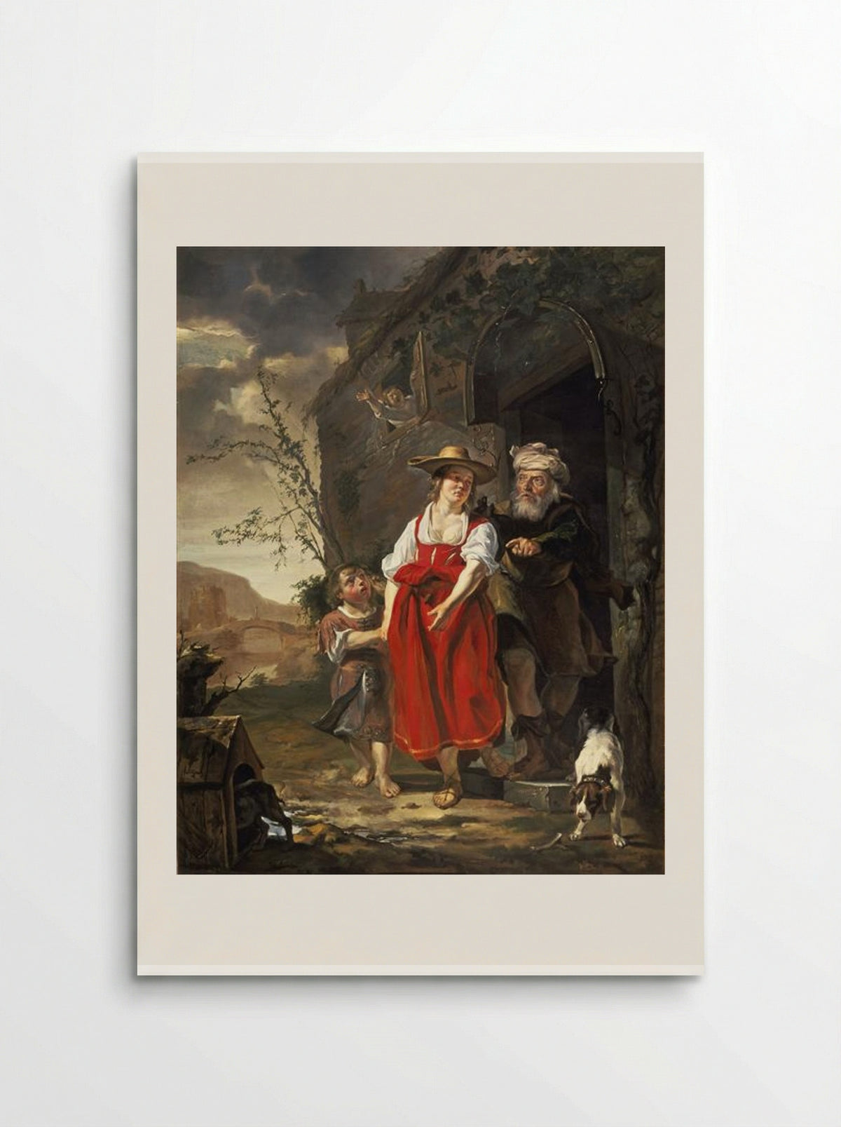 The Dismissal of Hagar - Gabriel Metsu - Poster