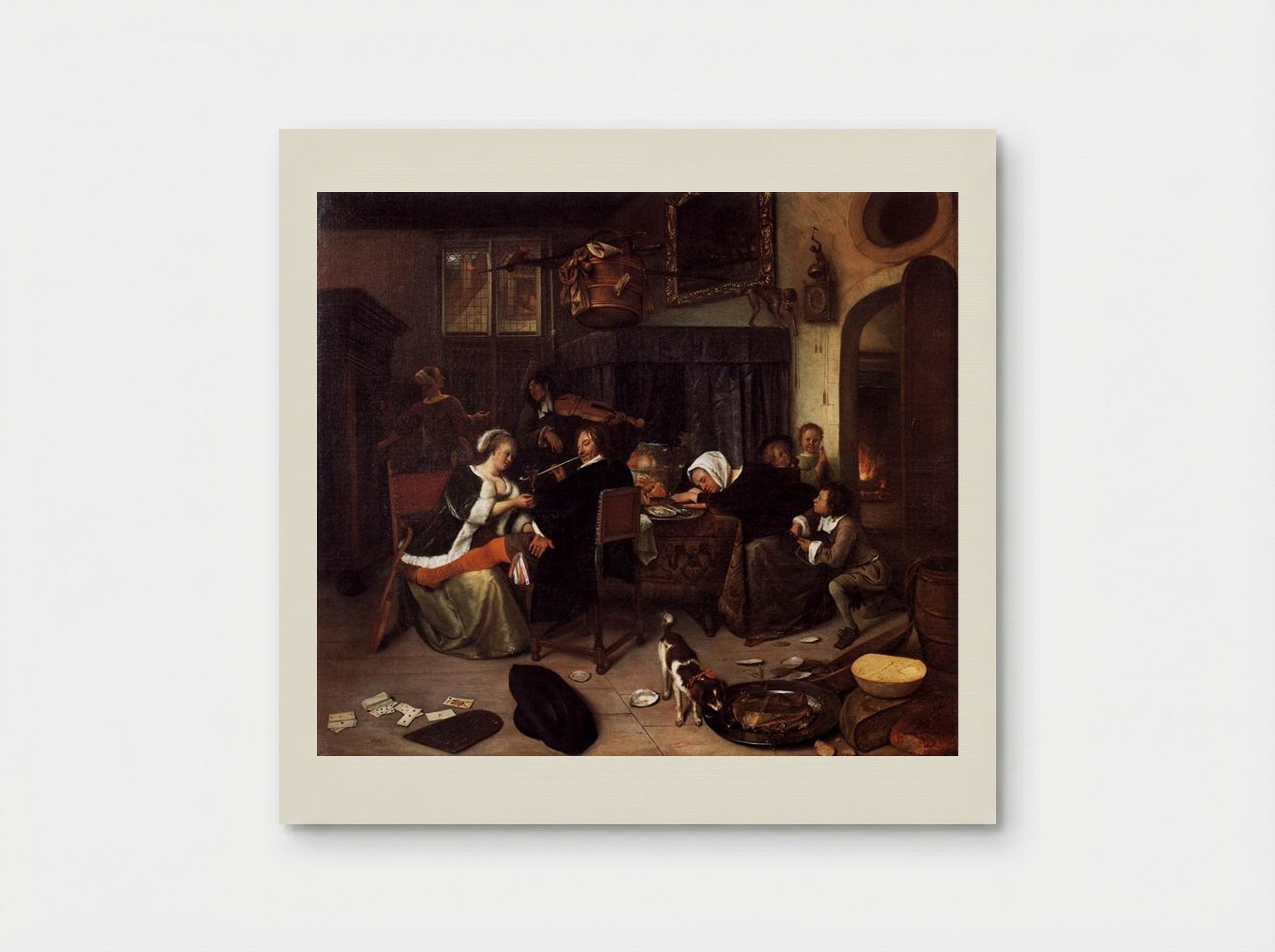 The Dissolute Household - Jan Steen - Poster