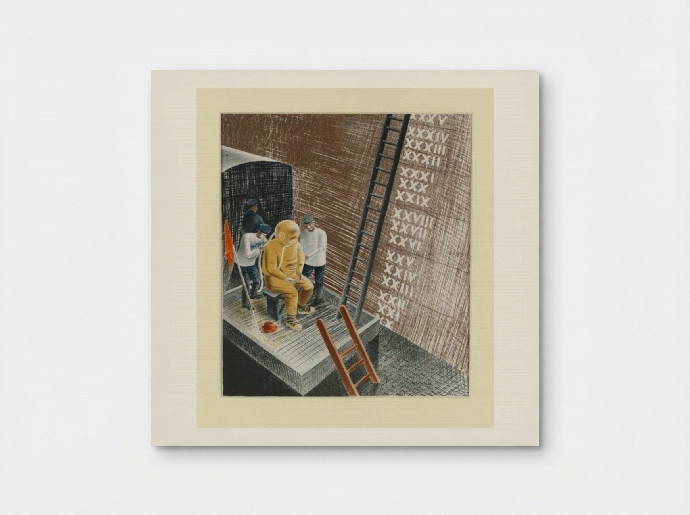 The Diver, HMS Dolphin Submarine - Eric Ravilious - Poster